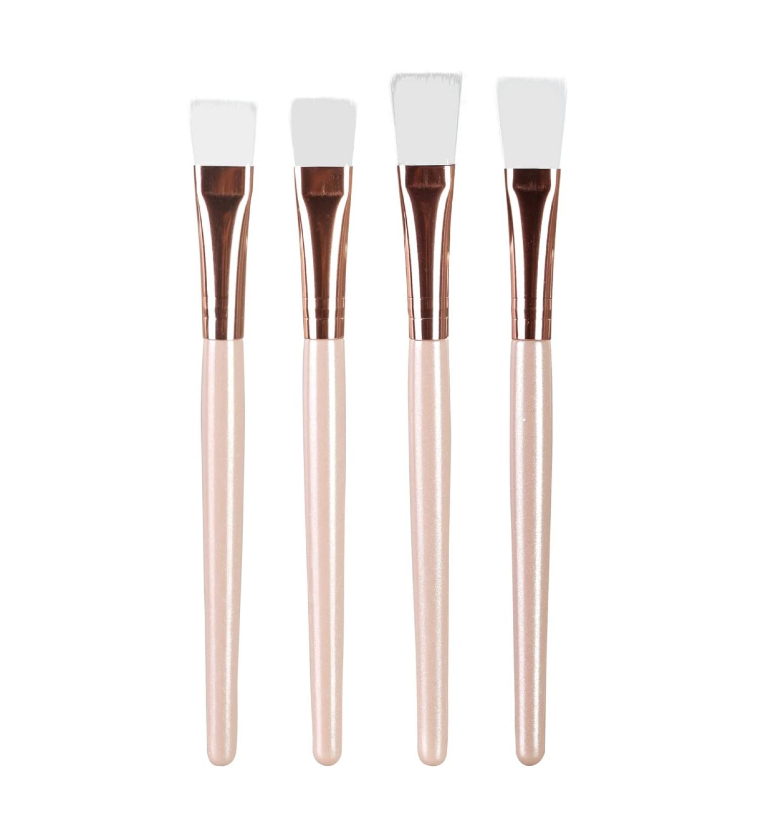 TEONEI Facial Mask Brush Set - 4Pcs Soft Makeup Brushes with Wooden Handles | Ideal Cosmetic Tools for Face Masks & Skincare - Buy Online on GoSupps.com