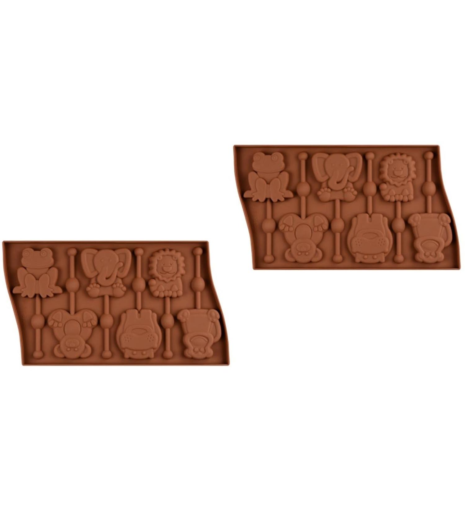 Alipis 2pcs 6 Silicone Molds Silicone Baking Molds Silicone Gummy Mold Candy Molds Food Grade Lollipop Mold - Buy Online on GoSupps.com