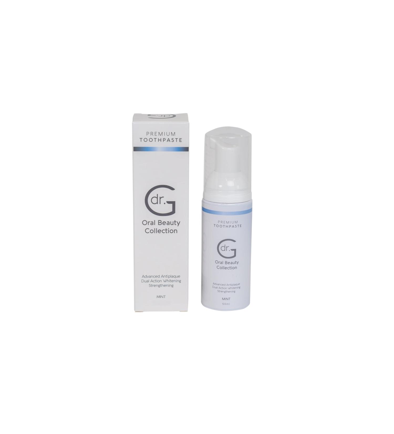 Dr. G Oral Beauty Fluoride Foaming Toothpaste - Enamel Strengthening Teeth Whitening Fresh Breath - Complete Oral Care Plaque & Cavity Protection Dental Health Care -Mint Flavor 50ml - Buy Online on GoSupps.com