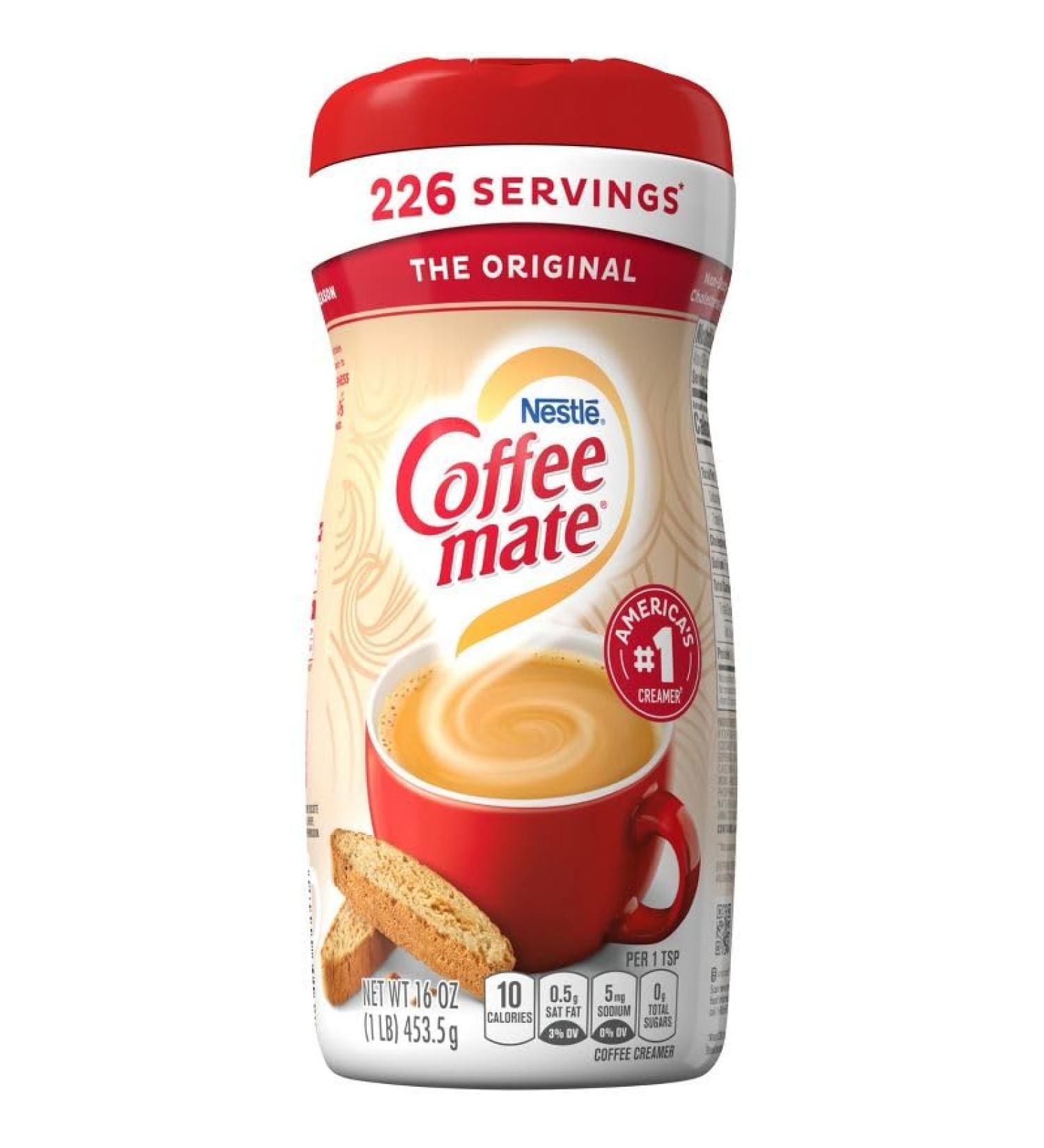 Nestle Coffee Mate Coffee Creamer Original Pack of 1 (16oz/454g) | Bigger Size | 226 servings | 1 Pack - Buy Online on GoSupps.com