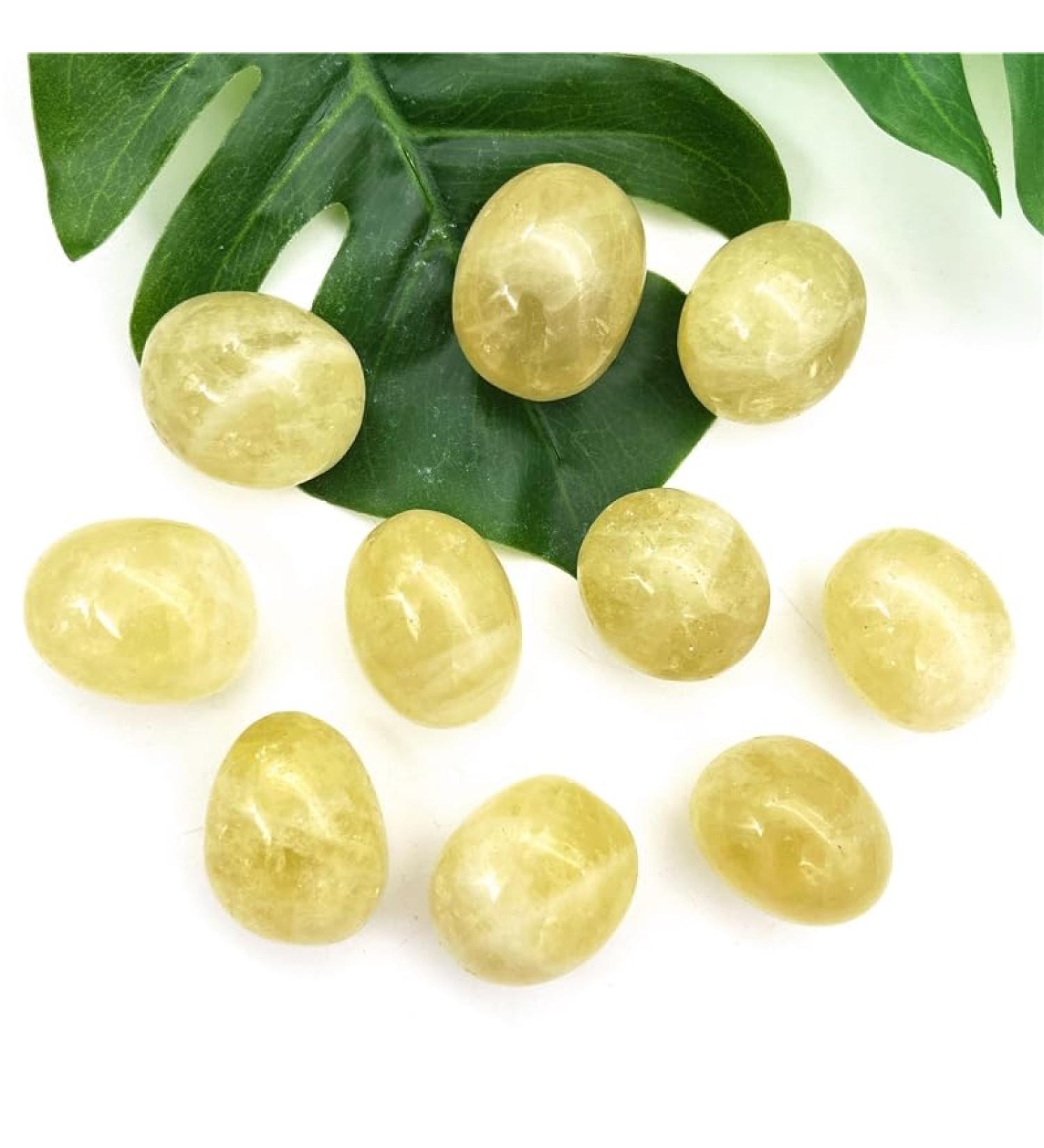 100g Natural Lemon Citrine Crystal Tumbled Bulk Specime Gemstones Gem Natural Stones and Crystals Stone Mineral Specimen - Buy Online on GoSupps.com