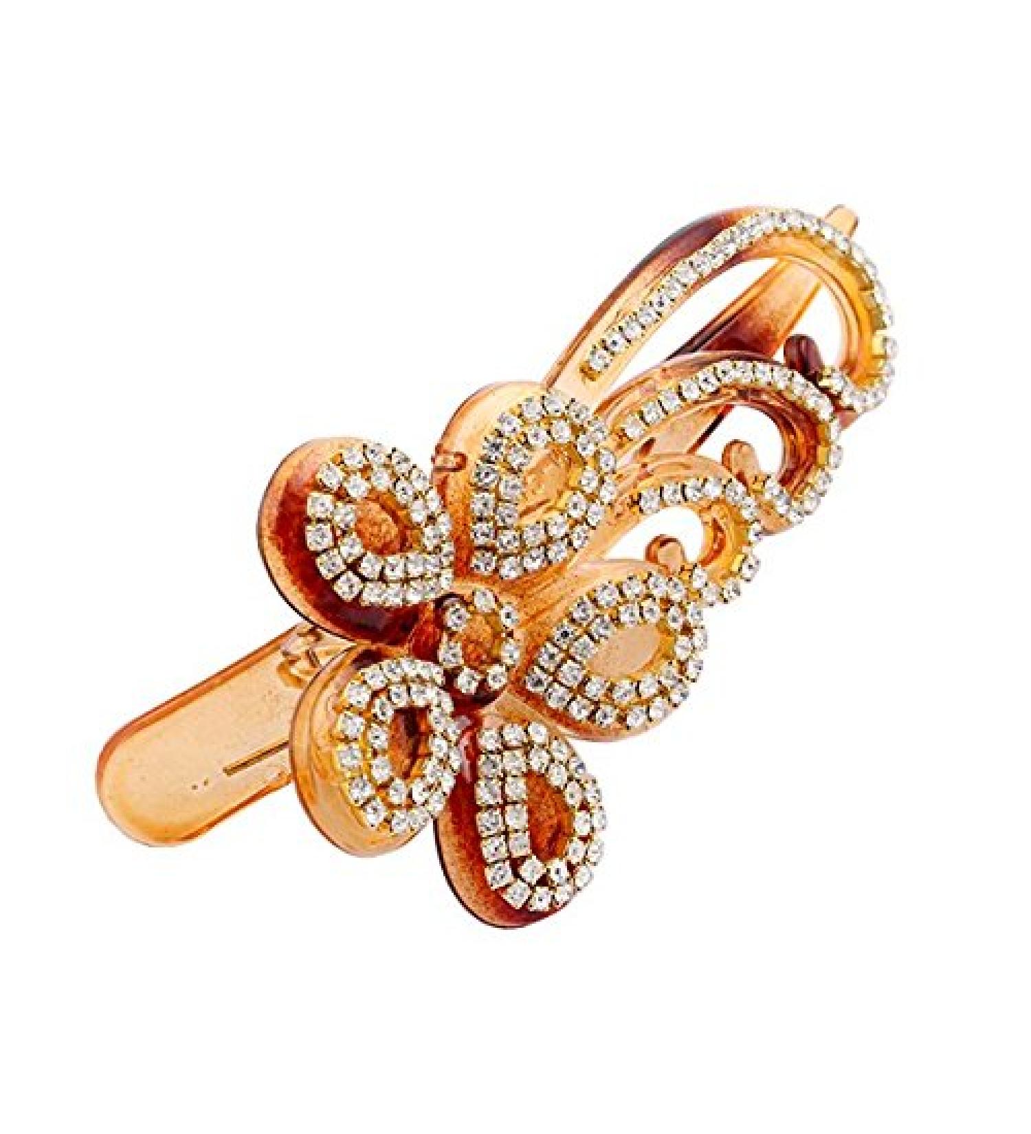 Haarschmuck Haarklammer Haarklemme Haarspange Strass Bl te Klammer Spange Hair