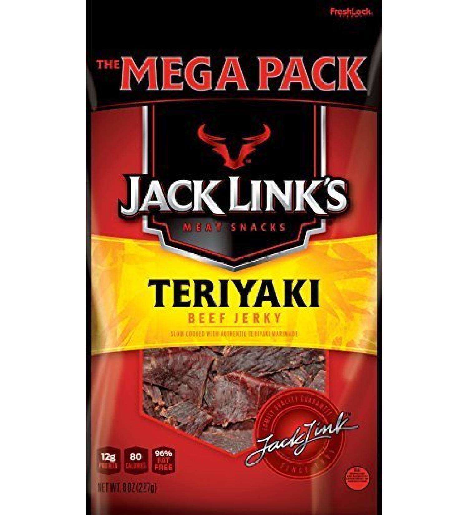 Jack Link's Meat Snacks Beef Jerky Teriyaki 8 Ounce by Jack Links