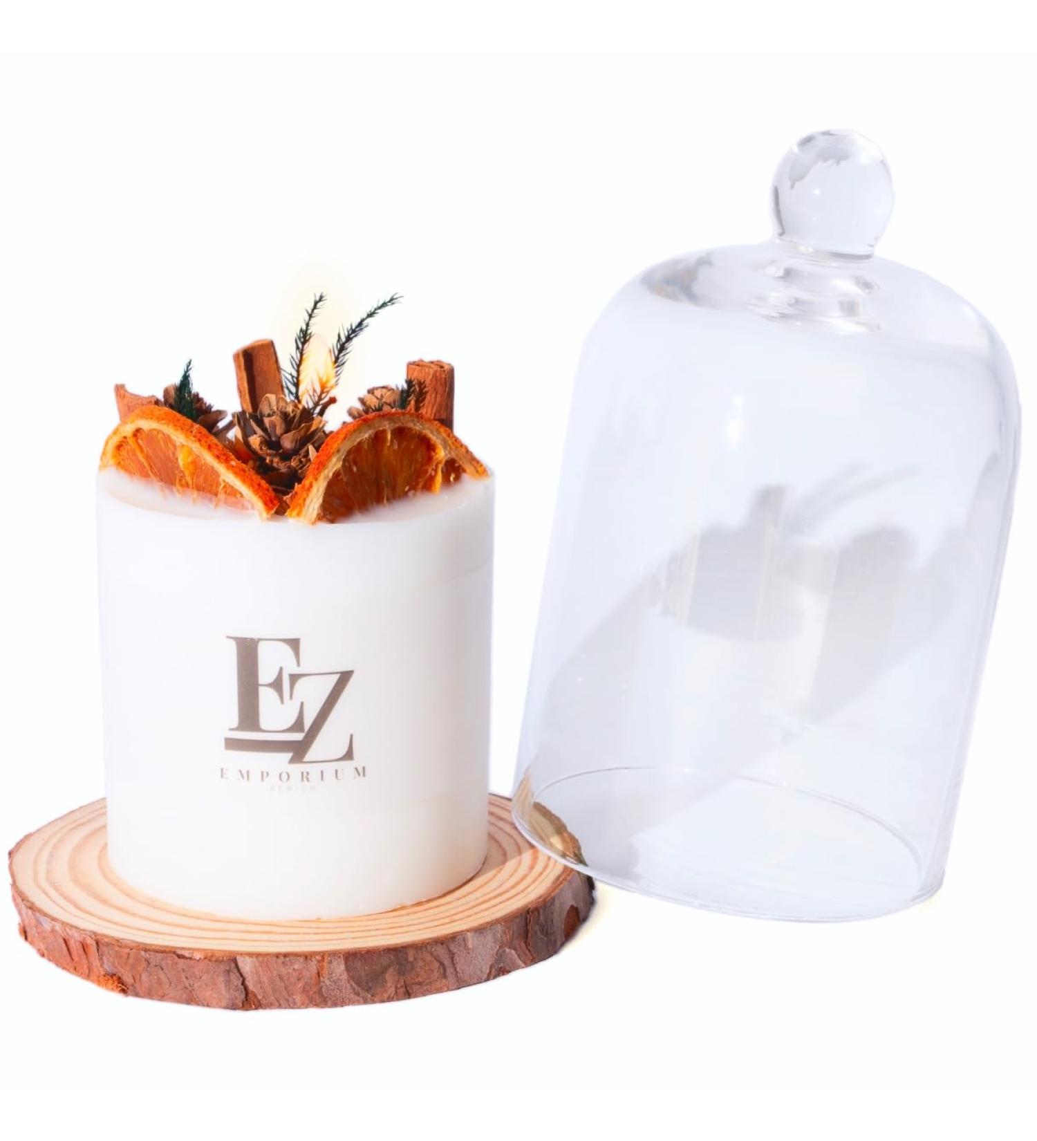 Luxury Scented Candle - 100% Soy Wax Eco-Friendly 50+ Hour Burn Time Premium Glass Cover - Orange Grapefruit & Pomelo Fragrance - Perfect Gift Boxed Home Decor - Buy Online on GoSupps.com