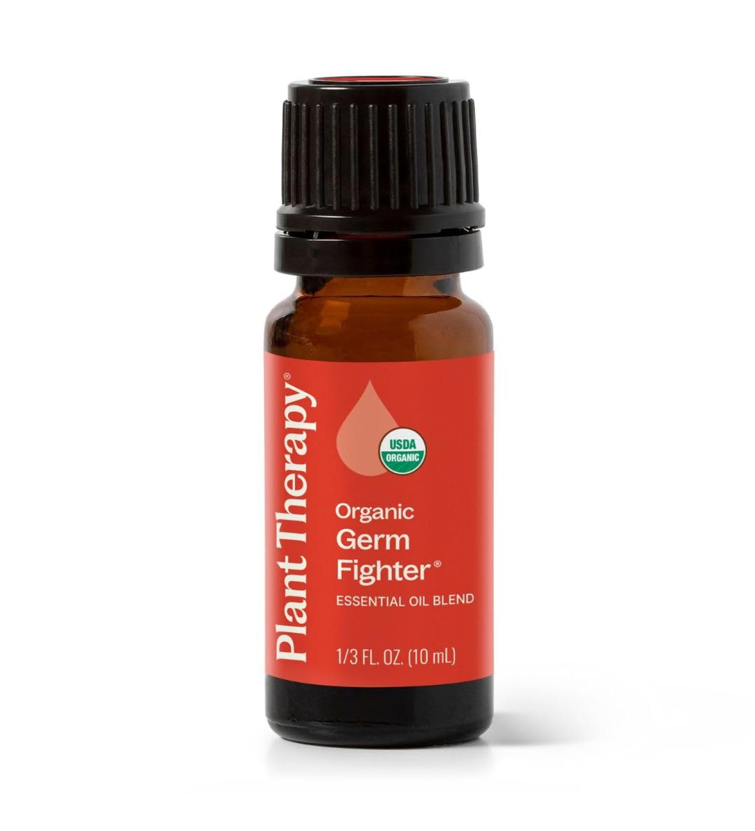 Plant Therapy Organic Fighter Essential Oil Blend 100% Pure Undiluted Therapeutic Grade 10 mL (1/3 oz) - Buy Online on GoSupps.com