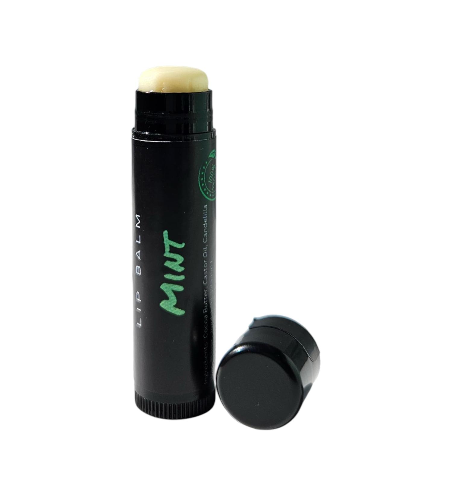 UNCHAPPED Mint Lip Balm - Vegan - Free of the top 9 food allergens - Nut free lip balm - No beeswax lip balm - All natural lip balm - Soy free lip balm