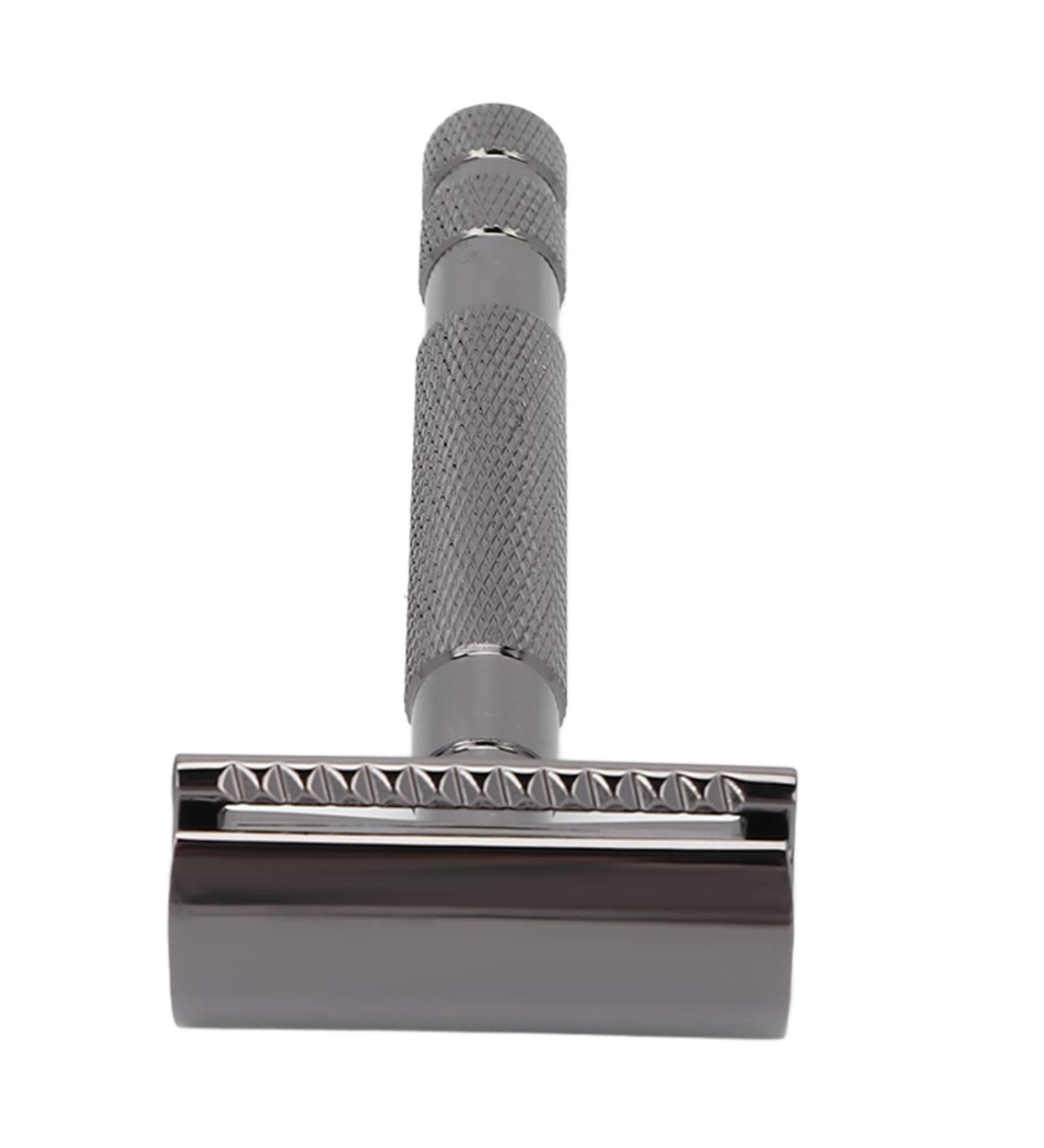 Ergonomic Black Razor Plane - Safe & Stable Hand Razor for Men | Facial Care & Hairdressing | Washable & Portable - Buy Online on GoSupps.com