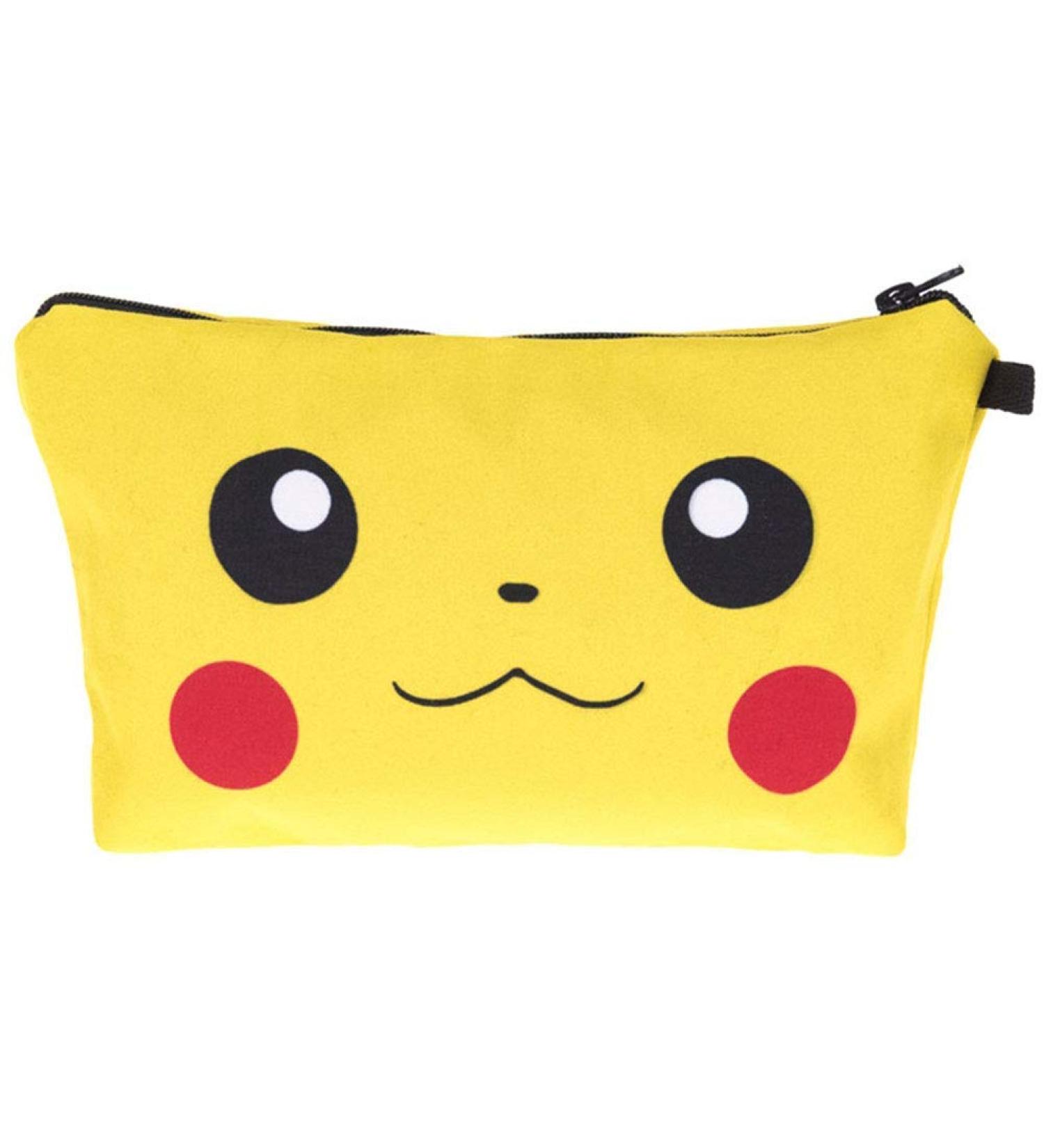 PREMYO Yellow Cosmetic Bag - Small Makeup Bag for Women & Pencil Case | Stylish Handbag Essential - Buy Online on GoSupps.com