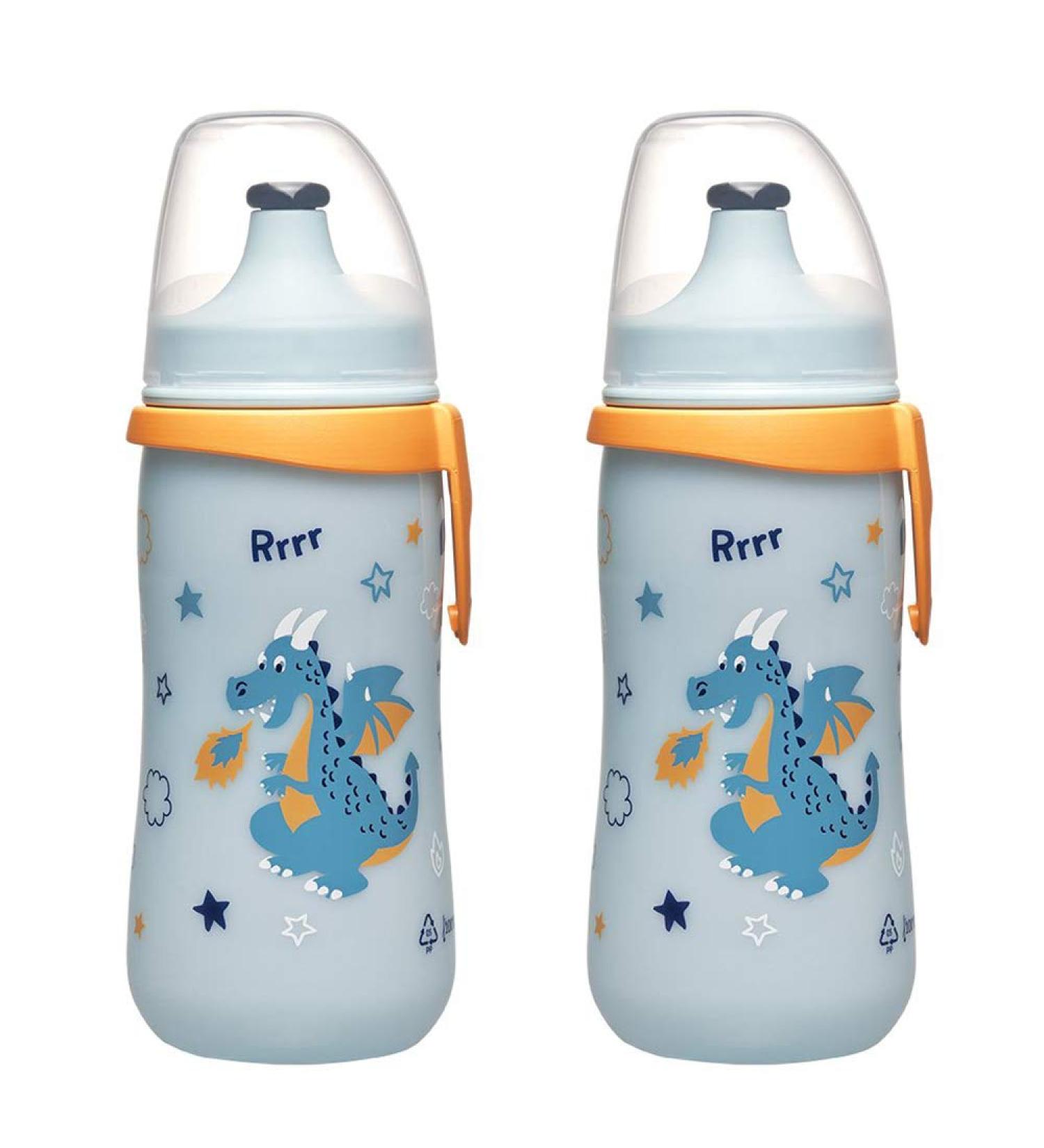 NIP Children's Bottle 330ml | Kids Sports Drinking Cup (2-Pack) - Made in Germany - Buy Online on GoSupps.com