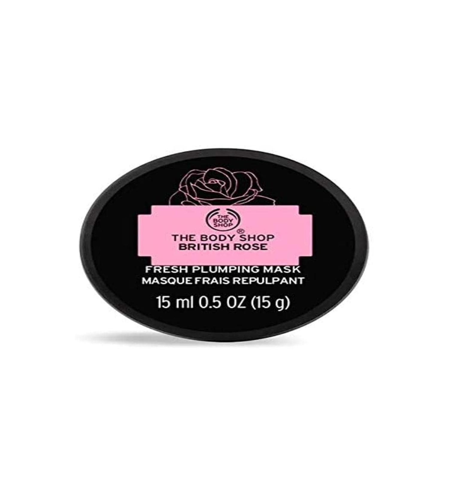 The Body Shop British Rose Fresh Plumping Mini Mask 15ml Travel Size