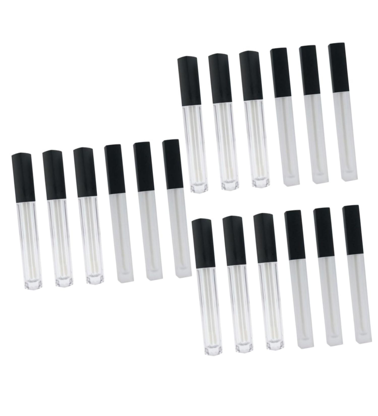 FRCOLOR 18Pcs Travel Mascara Lip Oil Lip Gloss Clear Lip Glosses Eyelash Growth Oil Holder For Lip Gloss Sticks Bottle Lip Balm Travel Artificial Squeeze Tube 1 piece 1er Pack black x 3 pieces - Buy Online on GoSupps.com