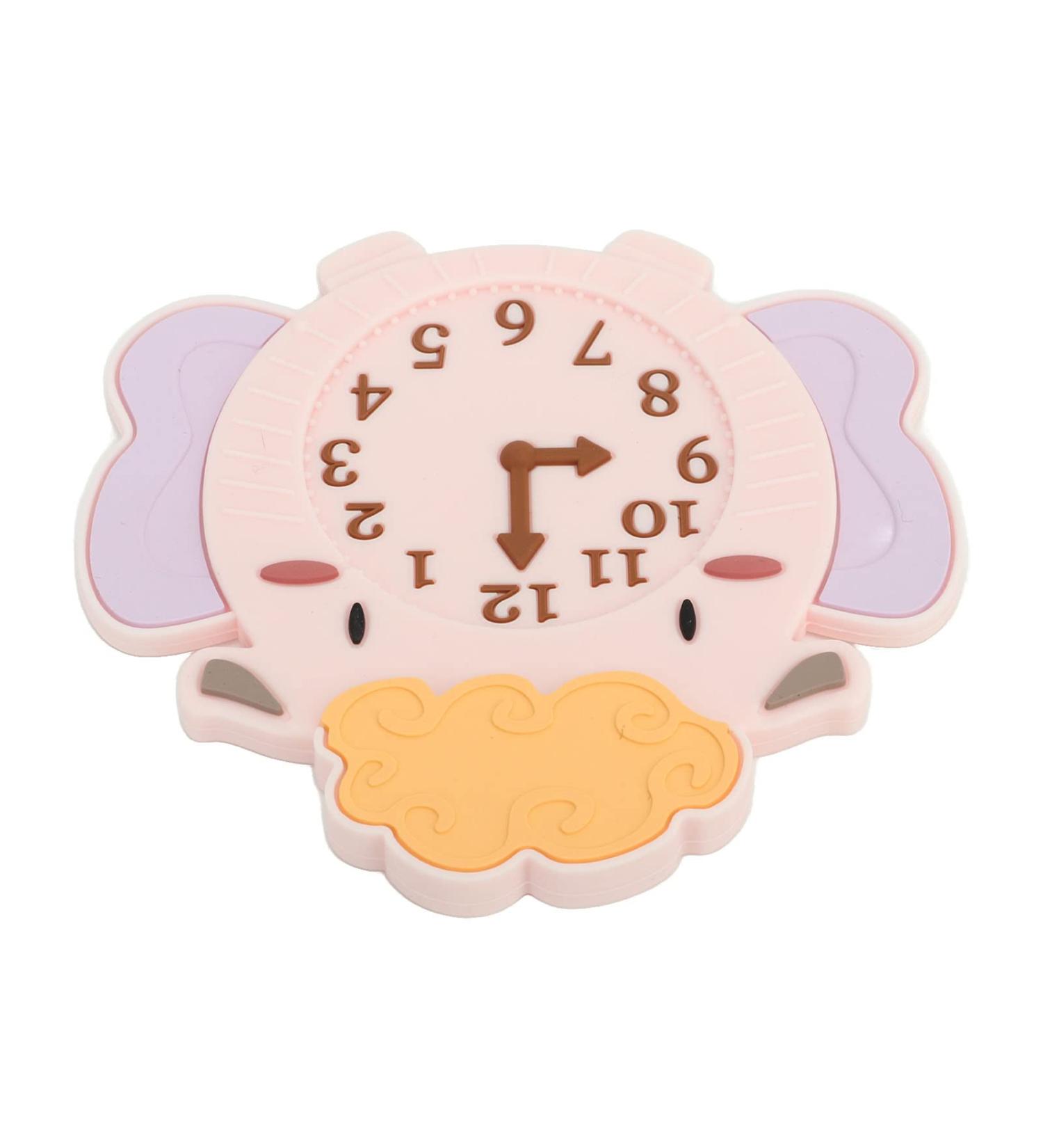 Alarm Clock Shaped Silicone Teething Toy for Infants - Bright Color Cartoon Design for Gum Relief and Travel - Buy Online on GoSupps.com