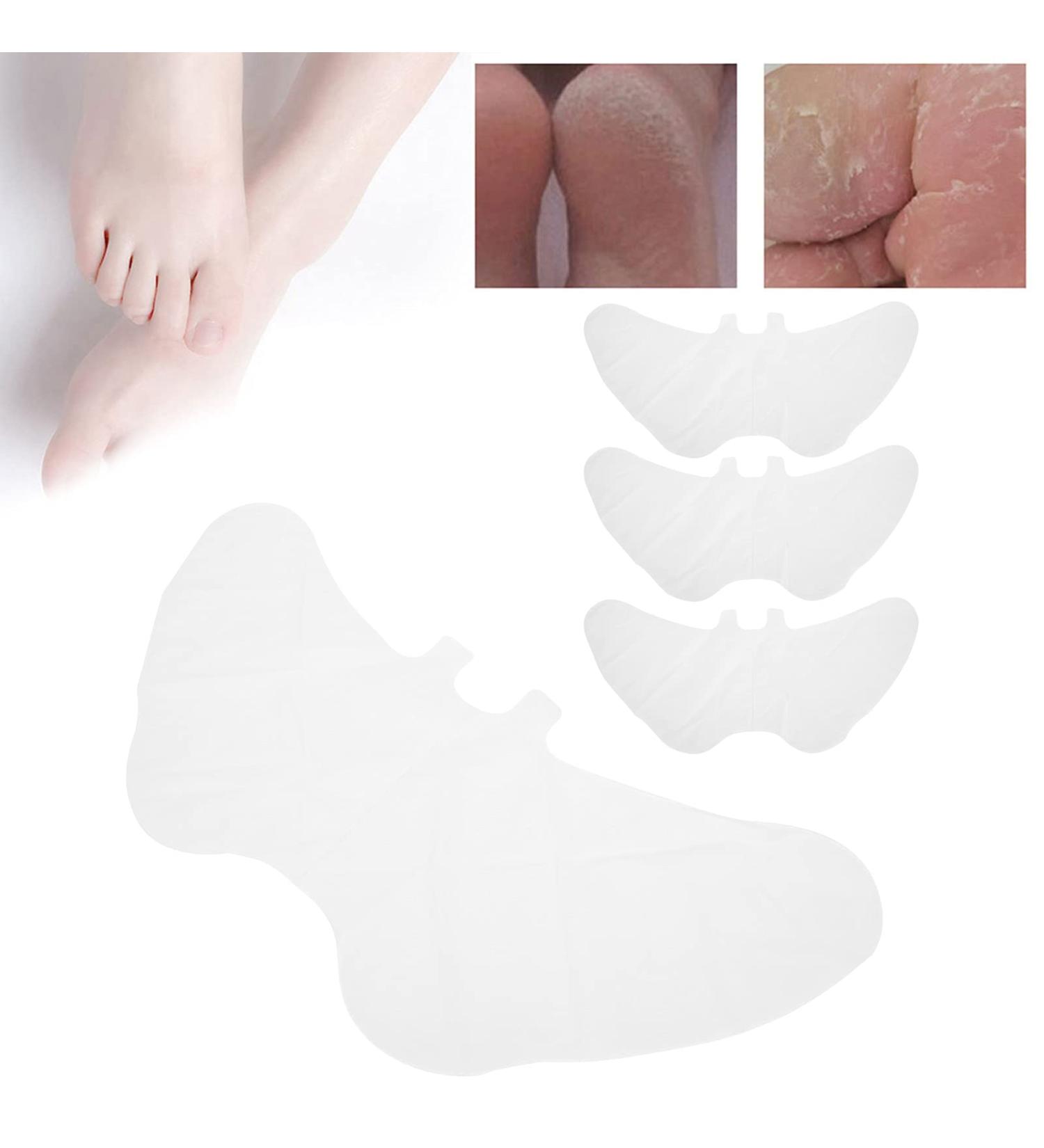 Lavender Foot Peeling Mask - 4 Bags (35ml each) for Cracked Heels & Dead Skin Removal | International Shipping - Buy Online on GoSupps.com