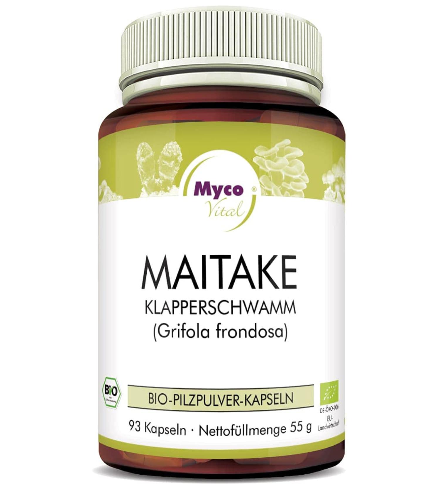 Buy Organic Maitake 93 Mushroom Capsules - 650mg Vegan Powder | Natural Alternative to Extract - Buy Online on GoSupps.com