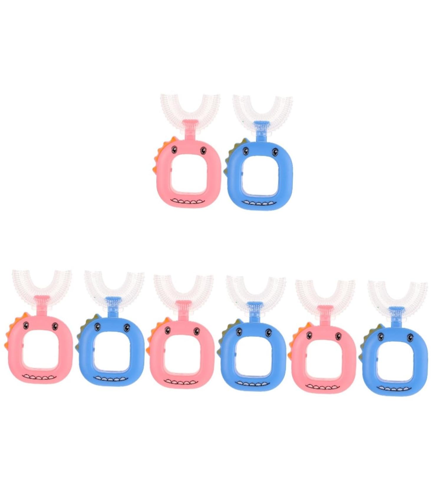 Gleavi 8 STK U-Shaped Toothbrush for Kids | Food-Grade Training Tool | Sweet & Fun Children's Oral Care - Buy Online on GoSupps.com