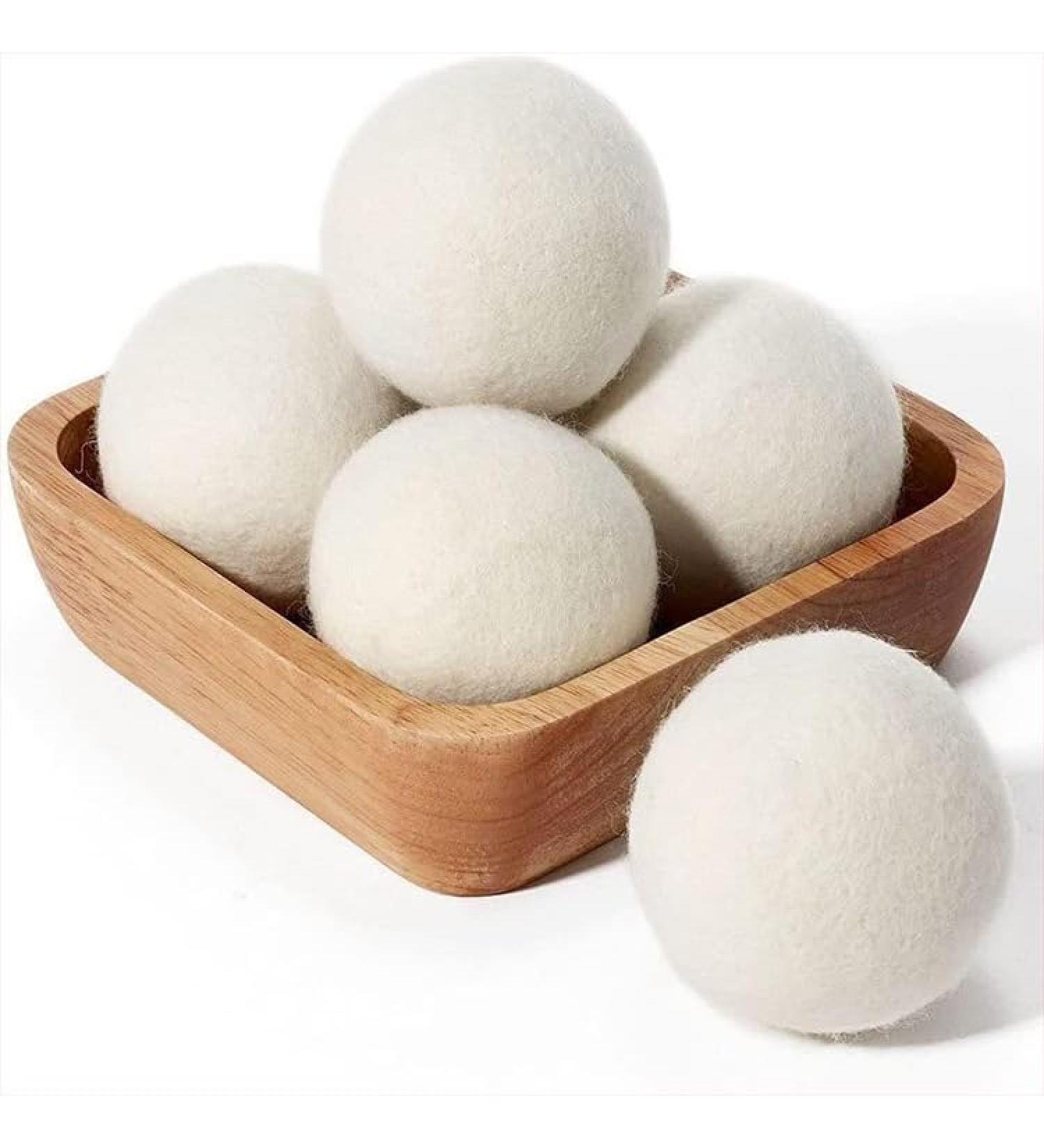 Wool Dryer Balls-Wool Balls Replaces Dryer Sheets-Wool Balls for Dryer-Laundry Balls for Dryer-Machine Anti Winding Shortens(Pack of 4) - Buy Online on GoSupps.com