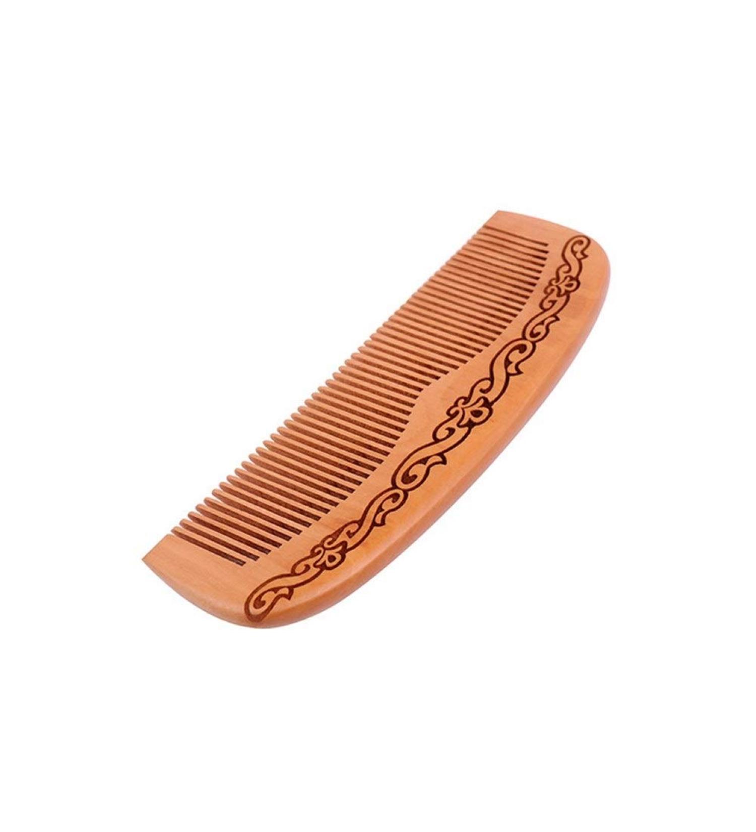 Comb Handmade Comb Wood Hair Comb Natural Comb Flower Fine Tooth Hair wooden comb (Color : 2) - Buy Online on GoSupps.com