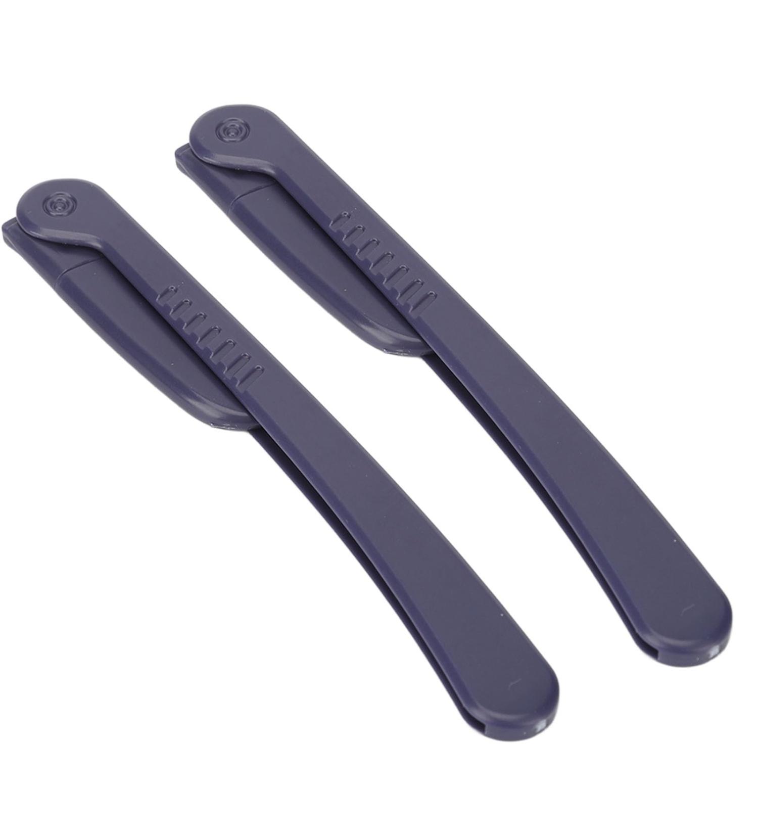 Premium Eyebrow Tweezers 2 Pack - Portable Stainless Steel Trimmers for Precision Plucking & Hair Removal | Ideal for Eyebrow Makeup - Buy Online on GoSupps.com