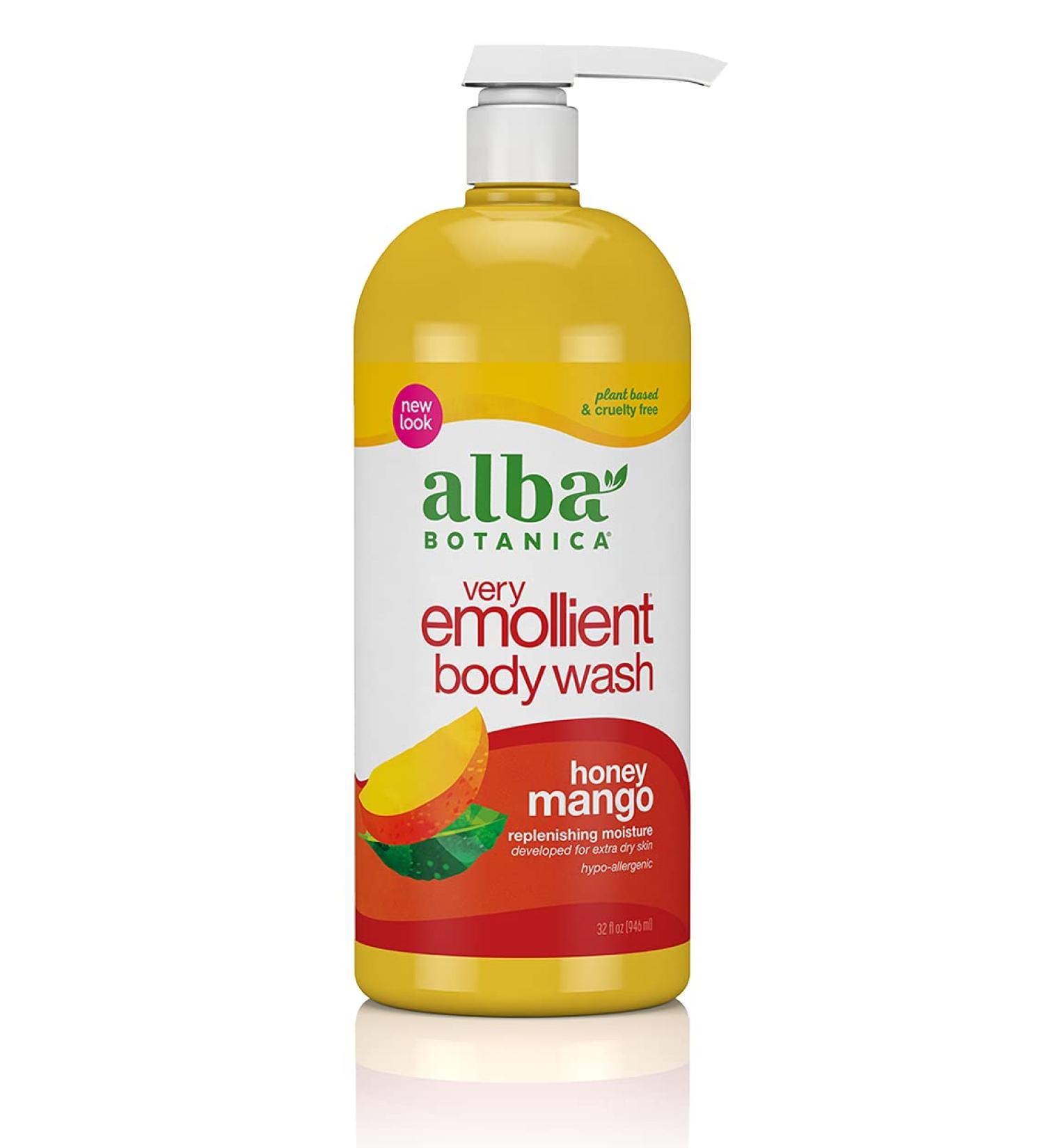 Alba Botanica Very Emollient Honey Mango Bath & Shower Gel - 32 fl oz - Buy Online on GoSupps.com