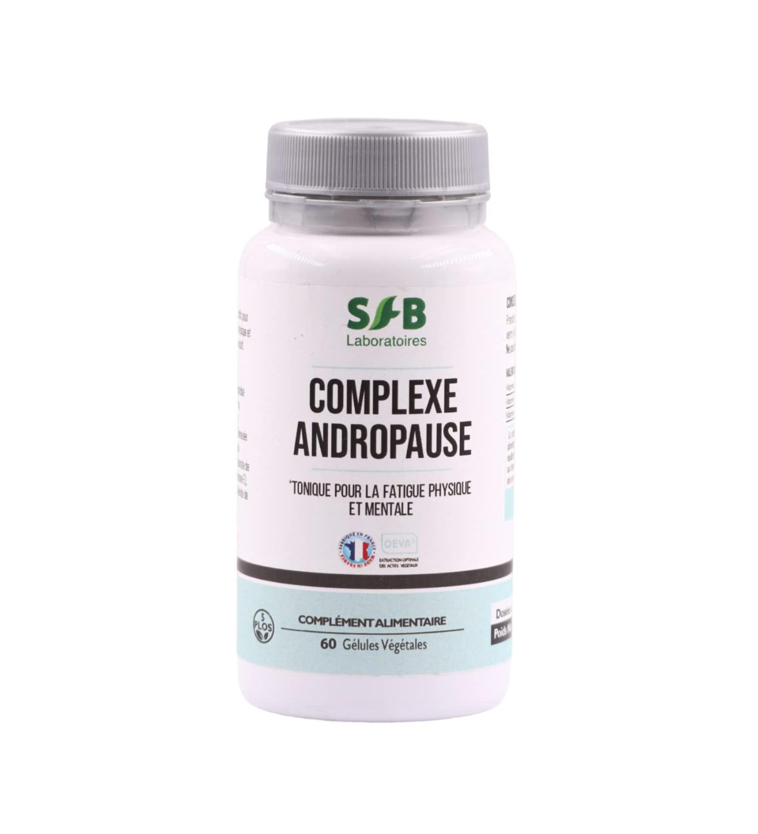 Andropause Complex - Against Andropause Symptoms - For Men - Fights against Physical and Mental Fatigue - 60 Capsules - SFB Laboratoires - Buy Online on GoSupps.com