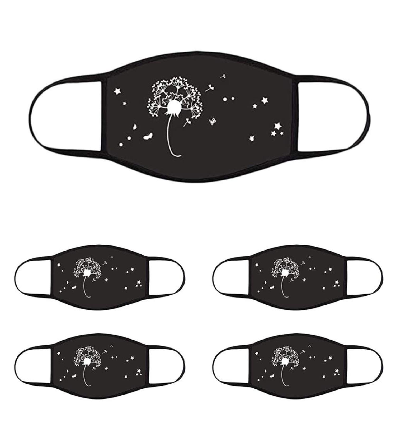 5 Pack Dust Facial Decoration with Replaceable Filter Beauty Butterfly Printed Reusable Breathable Dust-Proof Safety Facial Decoration with Adjustable Ear Loops for Men Women UPF 59+ Motorcycle Ski C - Buy Online on GoSupps.com