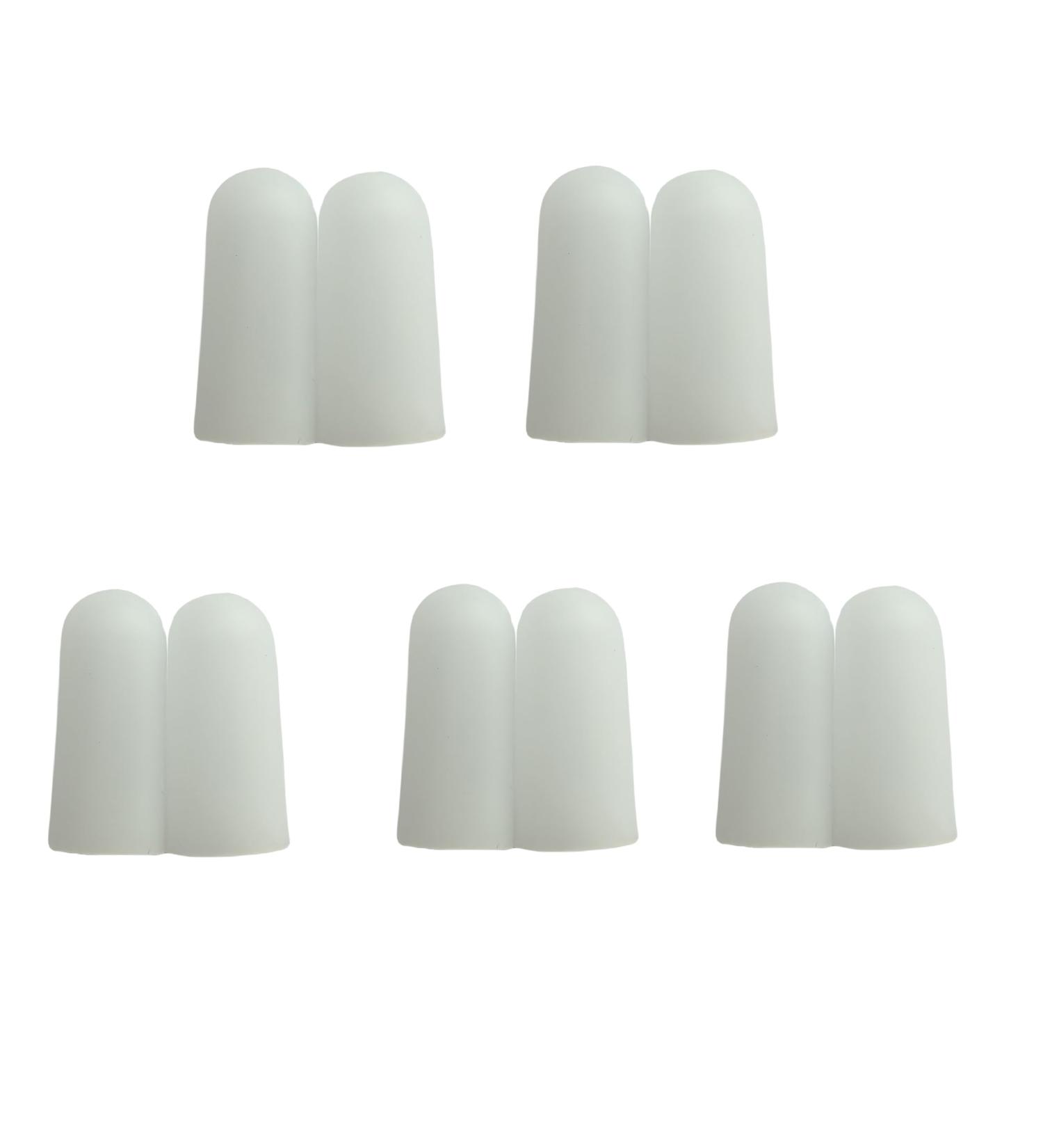 WHTCHSU 10 Pcs Gel Toe Cap Silicone Toe Protector Toe Guards for Feet Protect Toe and Provide Relief from Corns Callus Blisters Ingrown Toenails Toenails Loss - Size Small 10pcs - Buy Online on GoSupps.com
