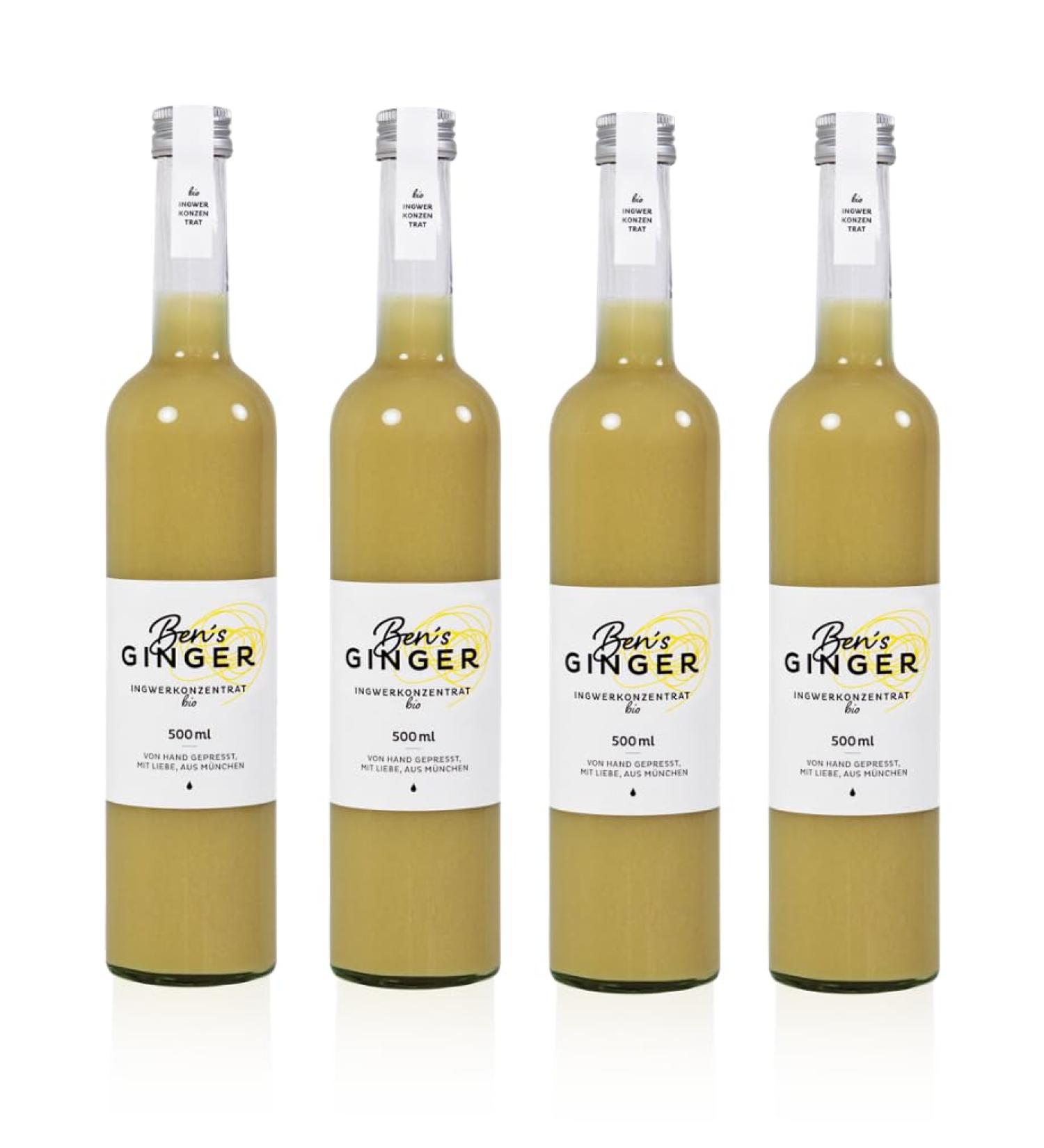 Ben's Ginger Ginger Concentrate "Ben's Ginger" from Bavaria (500 ml) - Organic (4)