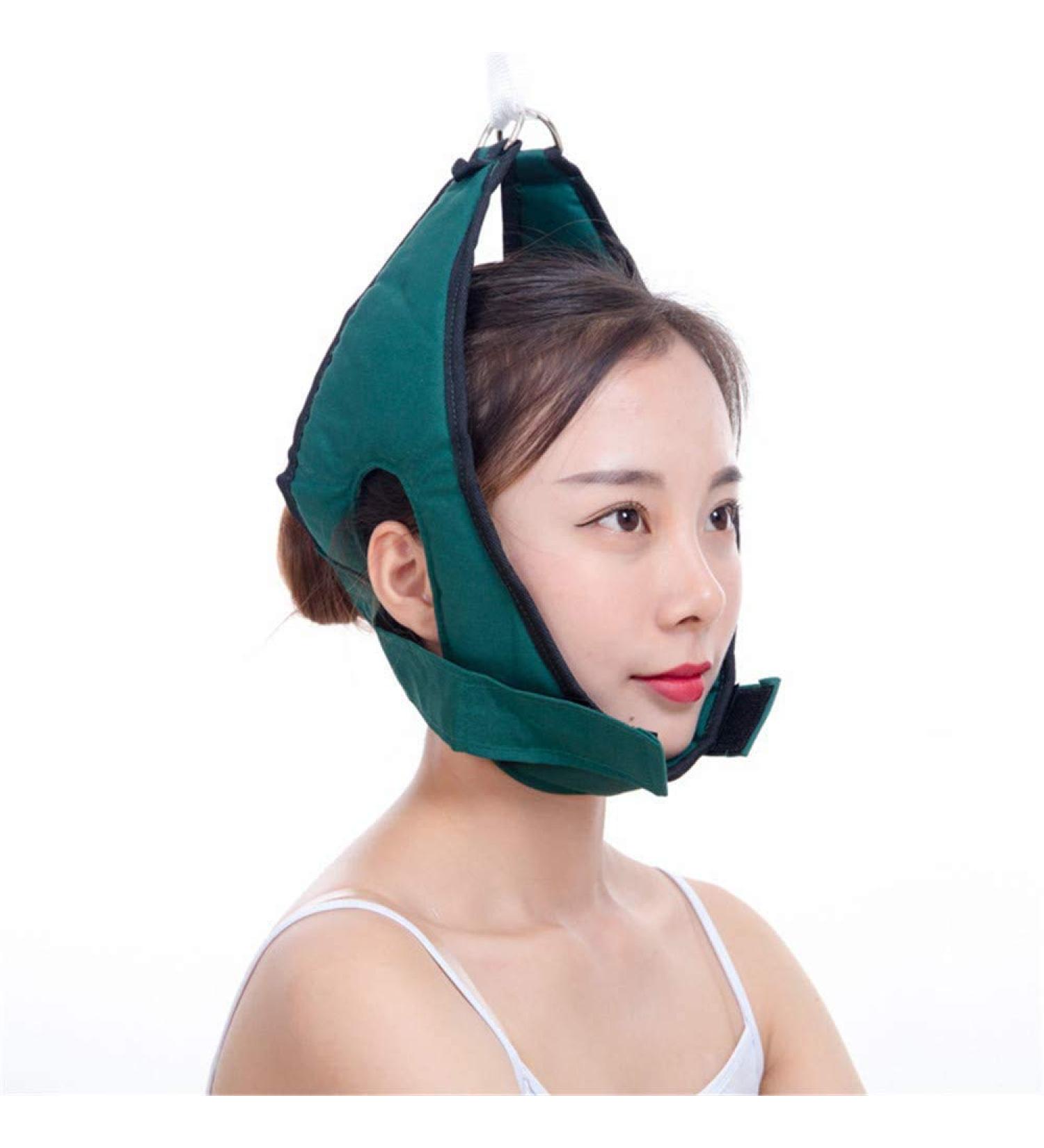 Adjustable Home Neck Traction Device - Cervical Traction Belt for Neck & Shoulders - Durable Cotton Cloth - Door-Mounted Traction Unit - Buy Online on GoSupps.com