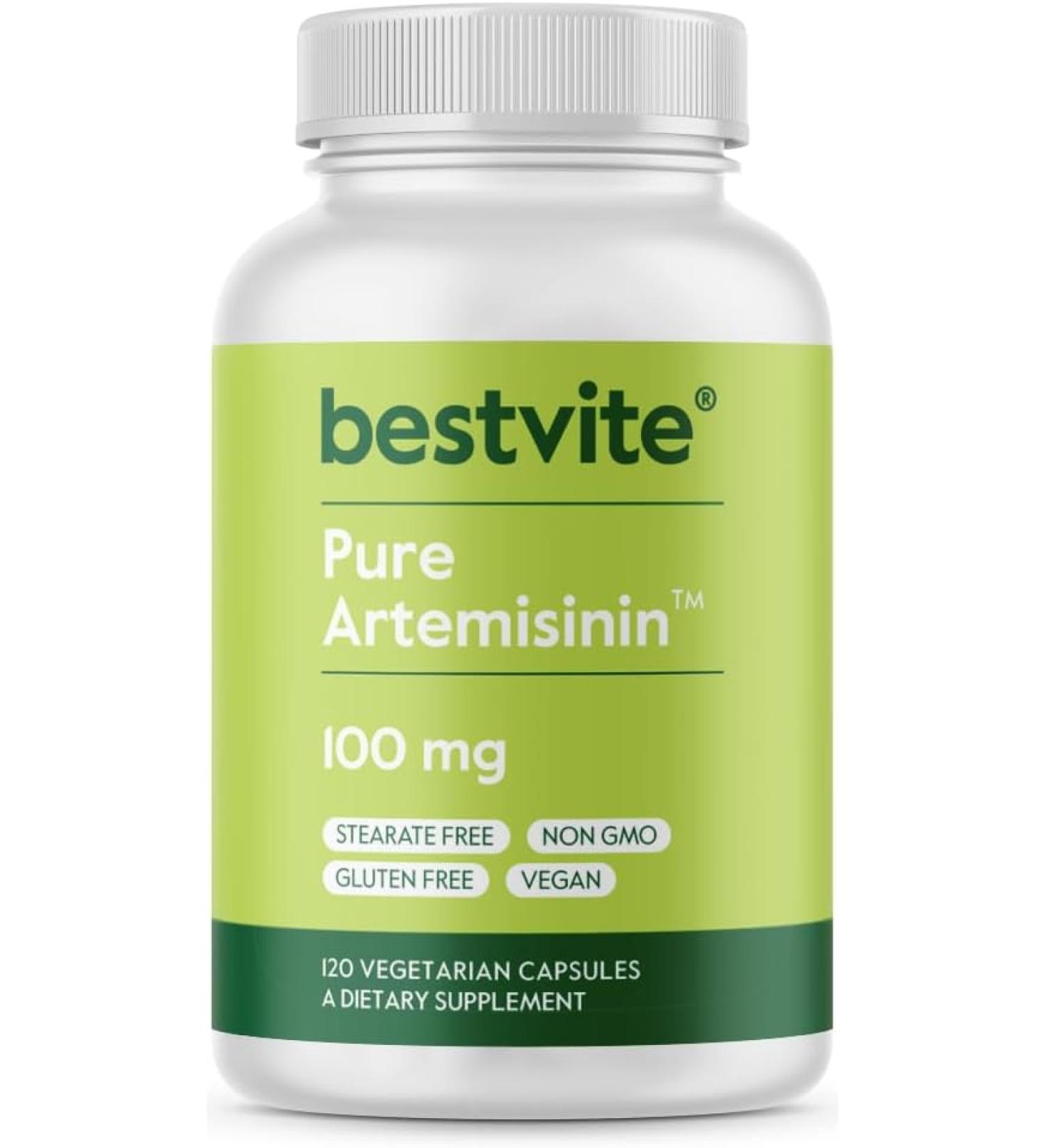 Artemisinin 100mg Capsules (120 Vegetarian) - Pure & Potent Formula - No Stearates or Flow Agents - 120 Count Pack - Buy Online on GoSupps.com