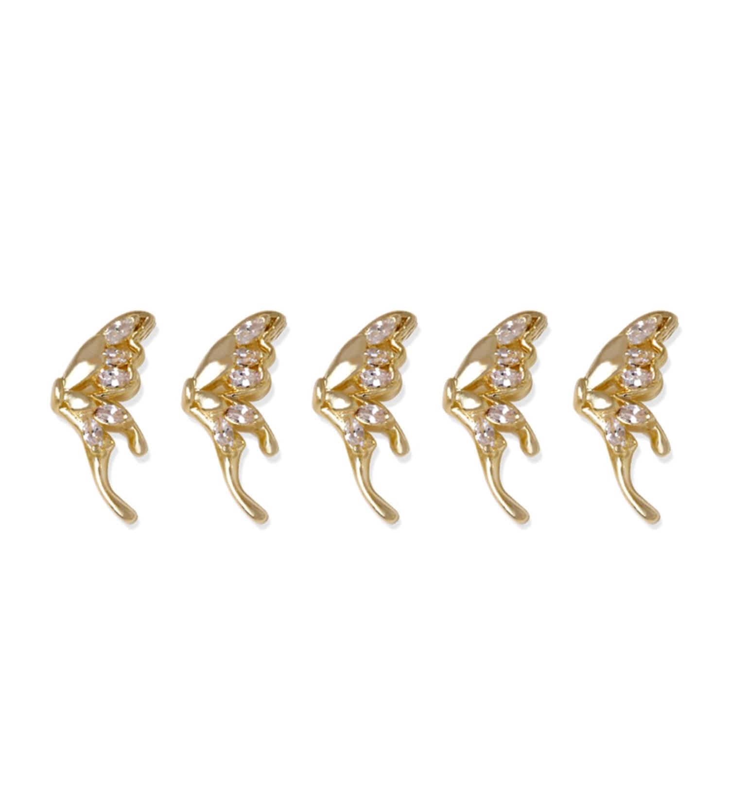 FEIlei 5Pcs Zircon Nail Art Rhinestones Crystal Gems for Nail Decor Rings Earrings DIY - Buy Online on GoSupps.com