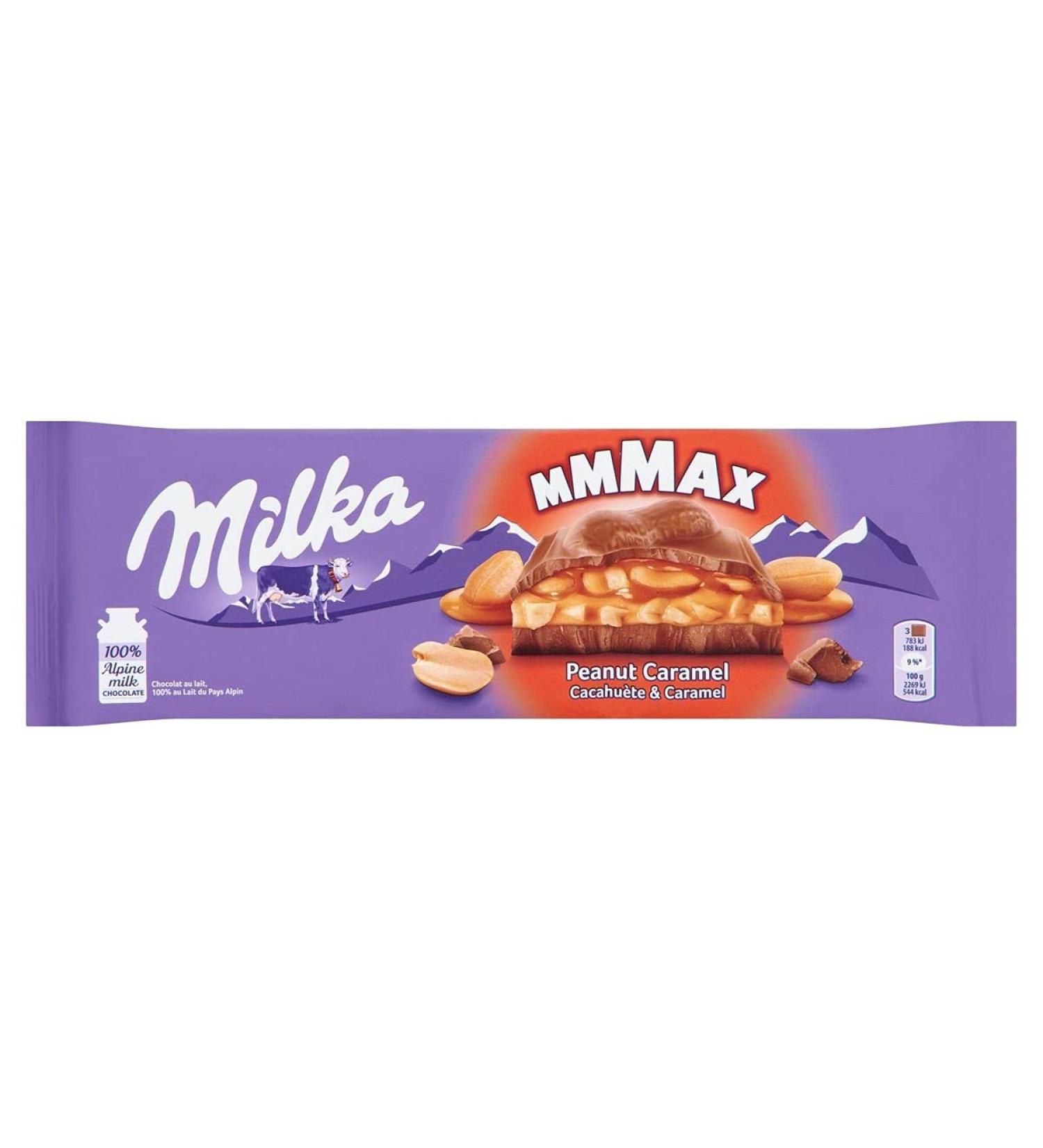 Milka Milka - Milk Chocolate and Caramel Peanut Bar MMMAX - Christmas Chocolate - 276 g