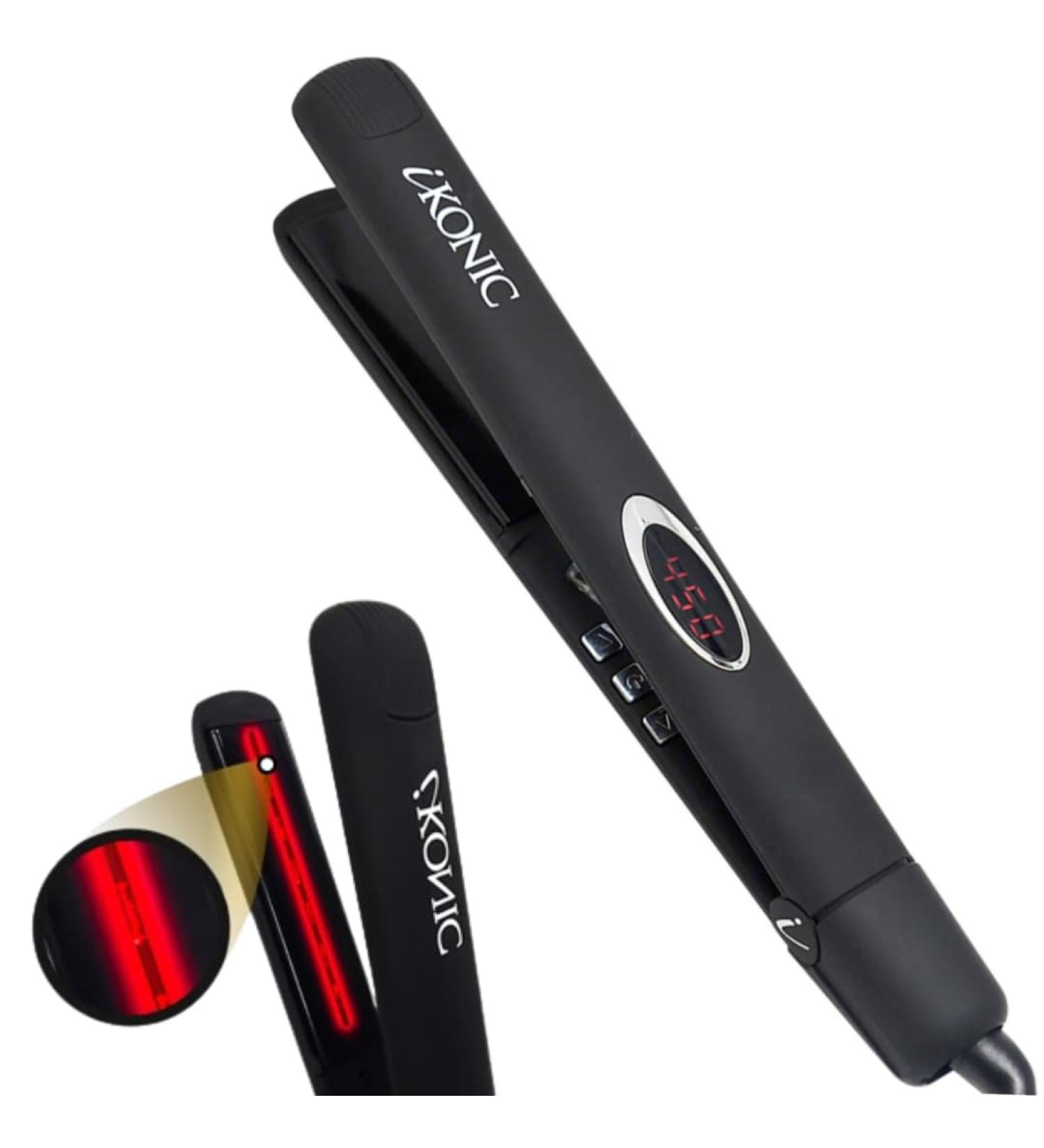 iKonic Supernova Tourmaline Flat Iron - Infrared Hair Straightener with 1 Inch Curved Plates for Maximum Smoothness & Shine | International Shipping Available - Buy Online on GoSupps.com