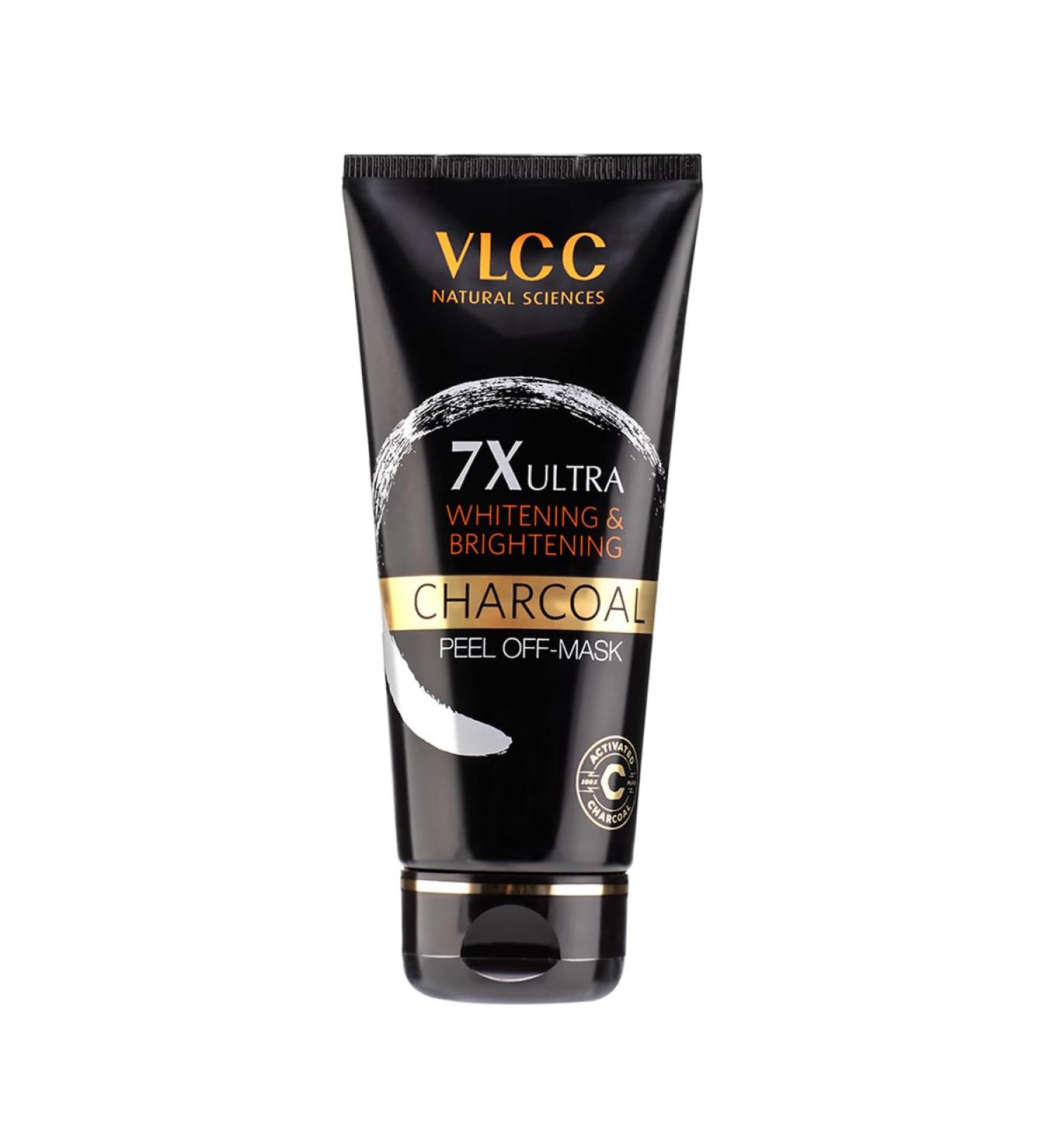 VLCC 7X Ultra Charcoal Peel Off Mask (100gm) - Deep Cleansing Facial Mask for All Skin Types | Buy Internationally - Buy Online on GoSupps.com