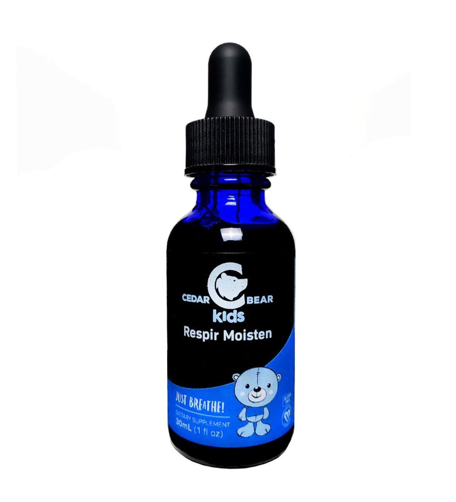 Cedar Bear Respir Moisten for Kids a Liquid Herbal Supplement That Moisturizes and Soothes Irritated Respiratory Tissues and Relieves Occasional Dry Coughs 1 Fl Oz 1 Fl Oz (Pack of 1) - Buy Online on GoSupps.com
