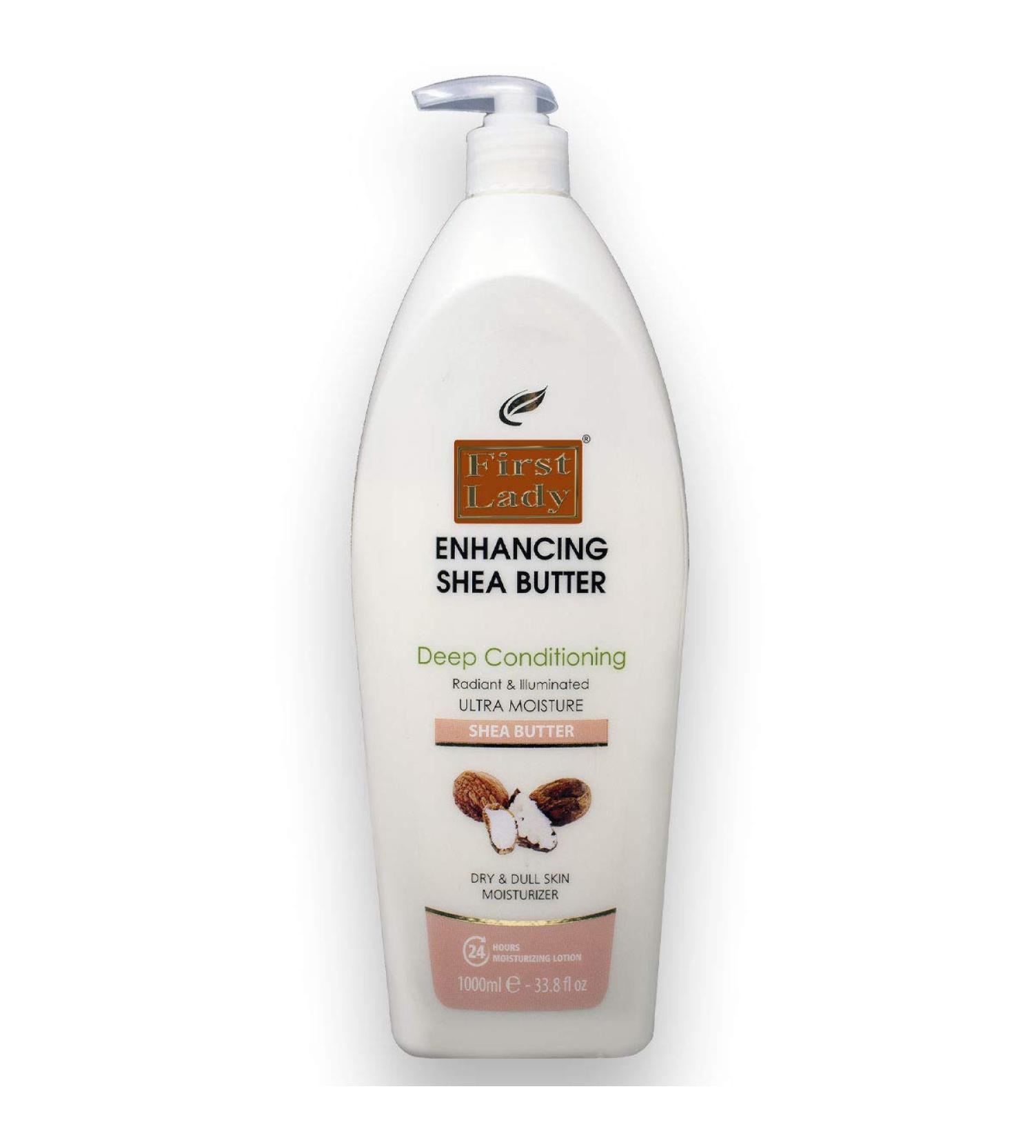 First Lady Enhancing Shea Butter Deep Conditioning Moisturizing Hand & Body Lotion 1000ml - Dry & Dull Skin