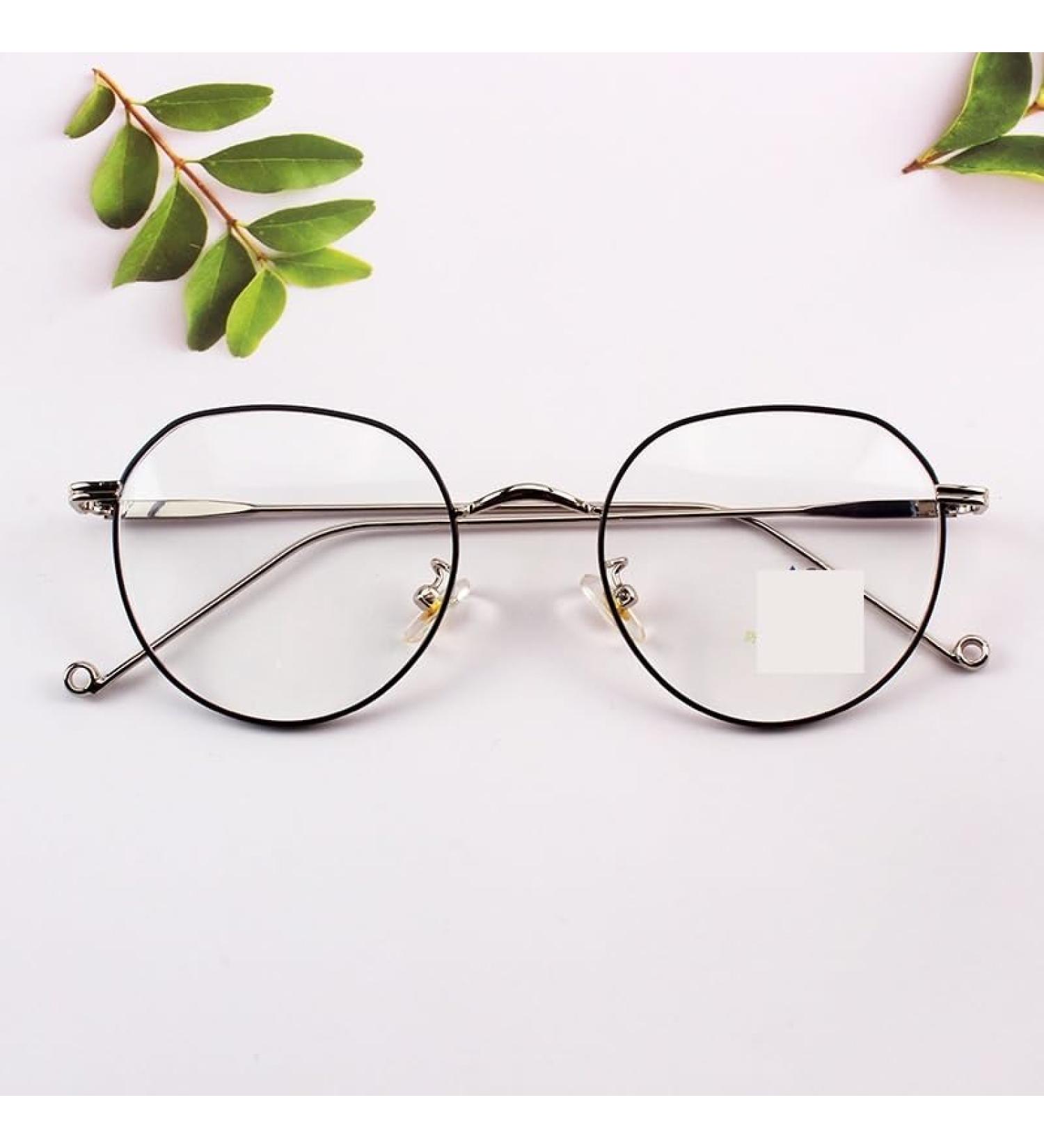 Fuqinqingoz Retro Round Reading Glasses - Anti-Blue Light Flat Light Unisex Design (+350 Color: C66) | Reduce Eye Strain & Improve Comfort - Buy Online on GoSupps.com