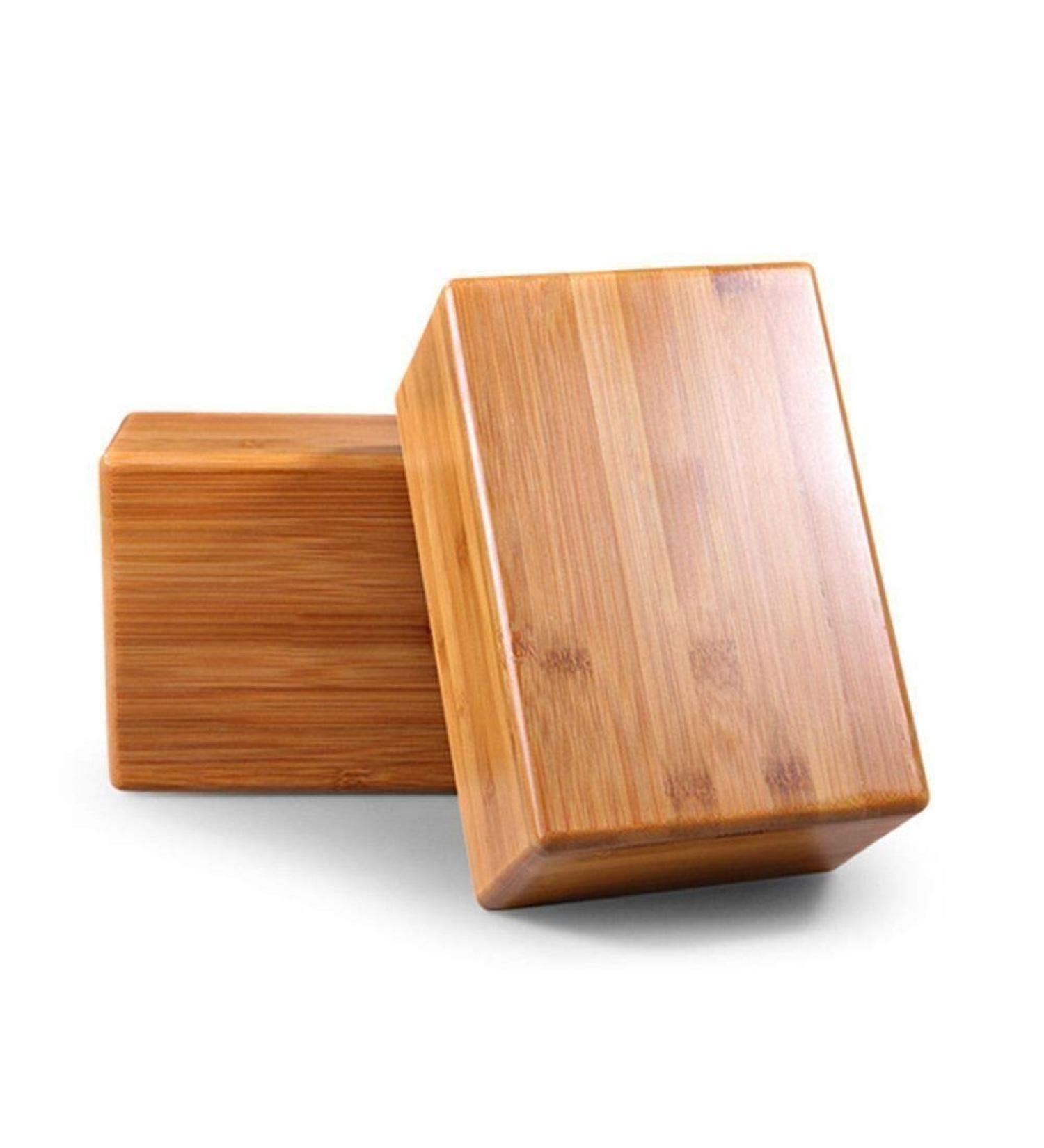 Bamboo Yoga Block (2 PCS) - Handstand Support Brick for Deepening Poses, Enhancing Strength, Balance, and Flexibility - Buy Online on GoSupps.com
