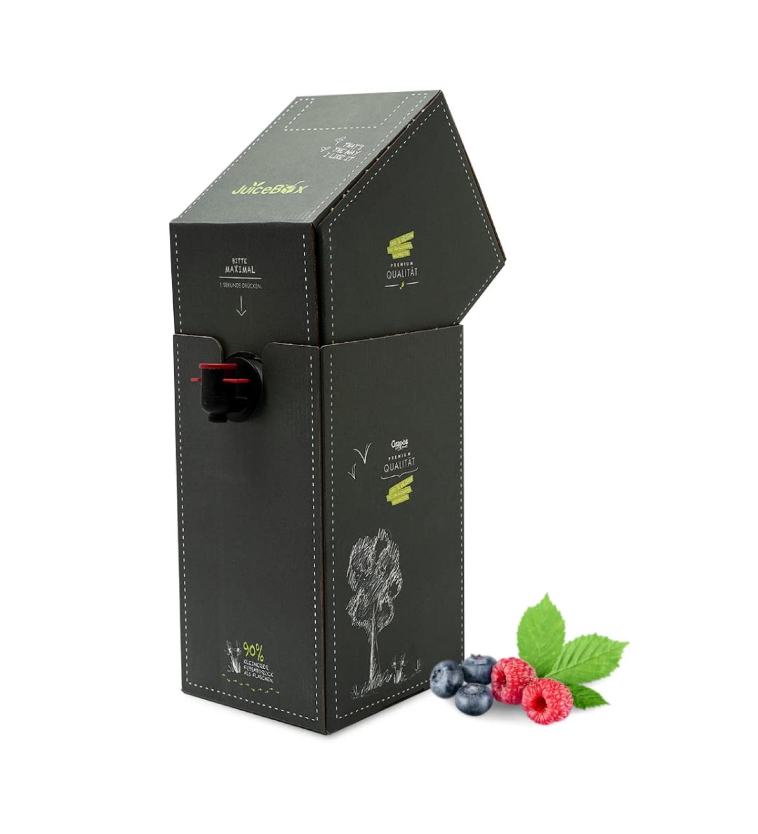 JuiceBox Syrup Light - 2L Makes 52L Beverage | Vegan Delicious Low-Calorie Berry Bomb - Buy Online on GoSupps.com