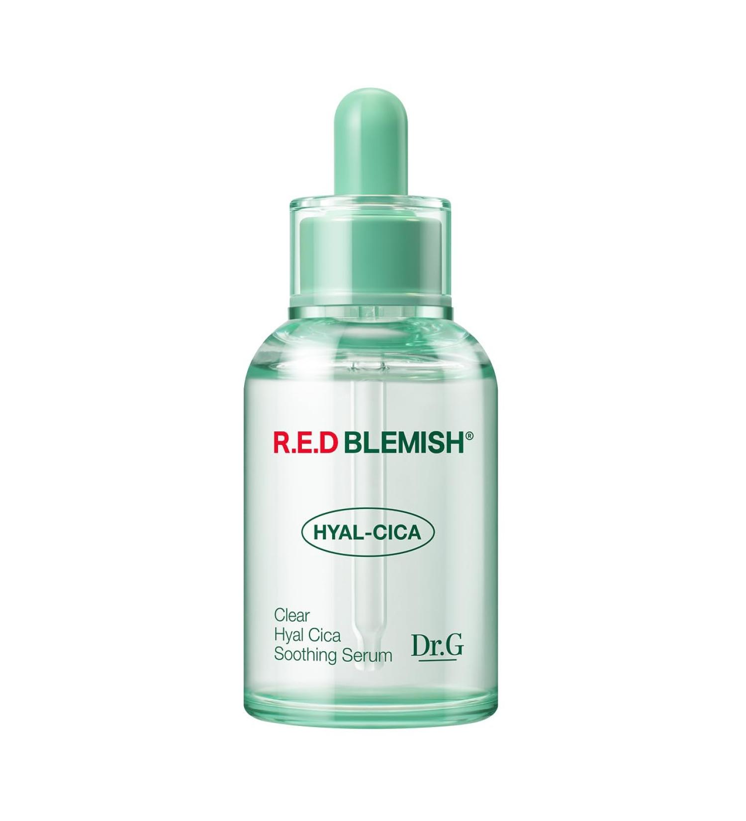 Dr. G R.E.D. Blemish Clear Hyal-Cica Soothing Serum - Korean Skincare - Long-Lasting Hydrating Serum for All Skin Types - Cools Skin Temperature - Hyaluronic Acid & Centella Asiatica - 1.69 fl oz - Buy Online on GoSupps.com