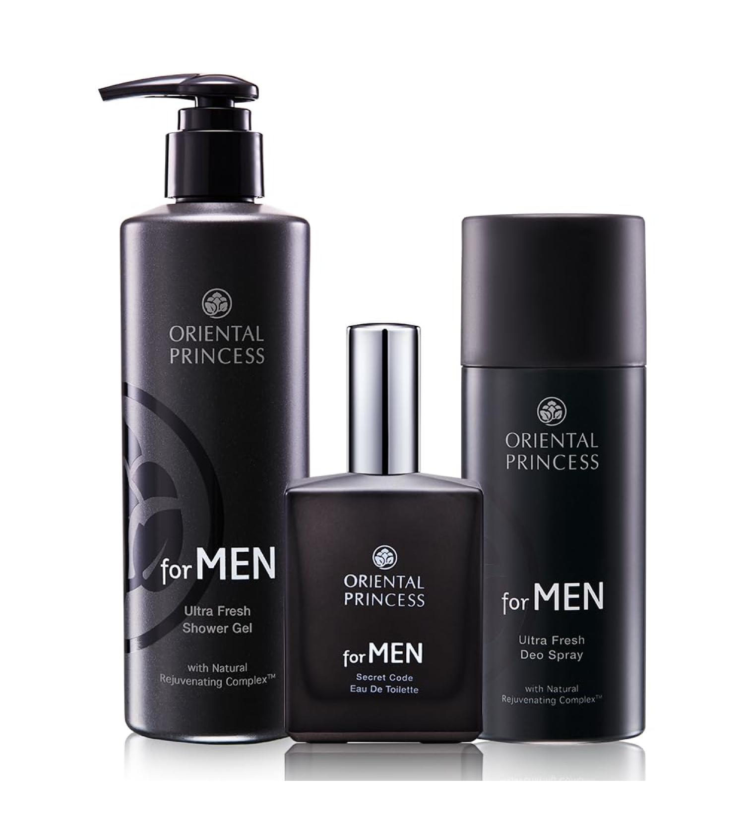 OrientalPrincess for MEN Shower Gel 250ml.+ Eau de Toilette 50ml. + Deo Spray 100ml. - Buy Online on GoSupps.com