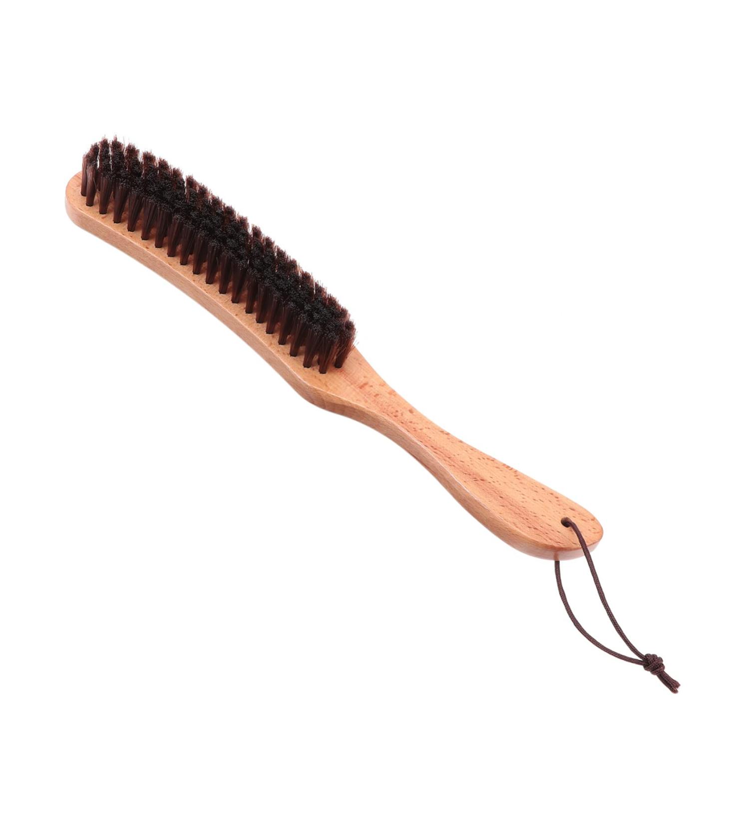 Frcolor Mustache & Beard Brush - Wooden Handle Round Grooming Tool for Men | Practical Care for Mustaches & Beards - Buy Online on GoSupps.com