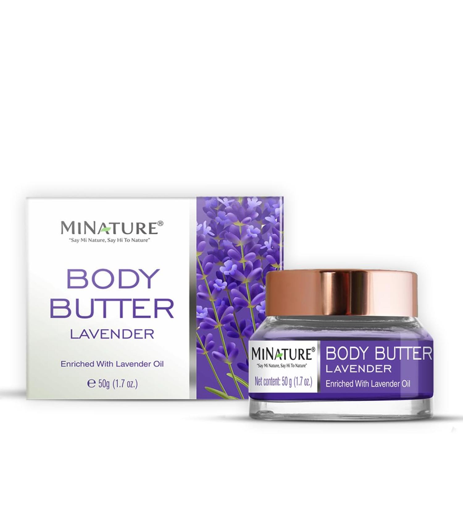 minature Body Butter - 50g (1.7oz) | Enriched with Lavender oil | Non-Greasy Moisturizer | Enriched with Levender oil | Cruelty-Free| Light Weight - Buy Online on GoSupps.com
