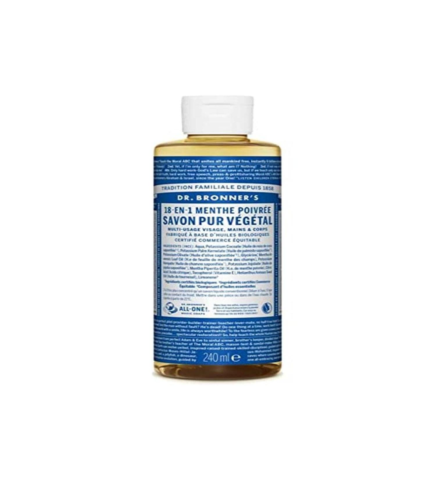Dr Bronner's Peppermint Liquid Soap 240 ml
