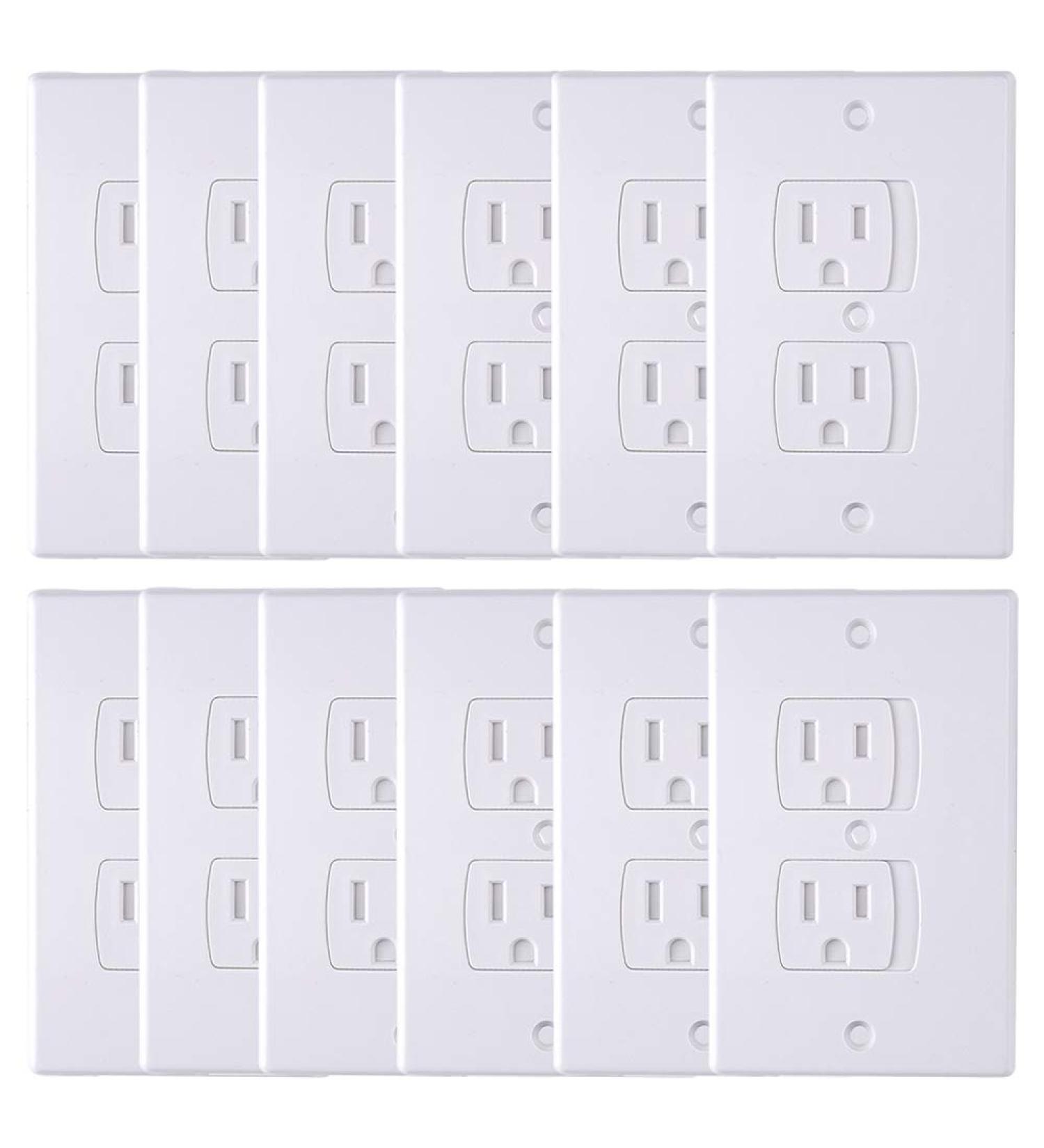 AUSTOR 12 Pack Baby Safety Wall Socket Plugs - Self Closing Outlet Covers for Child Proofing - 12 Count - Buy Online on GoSupps.com