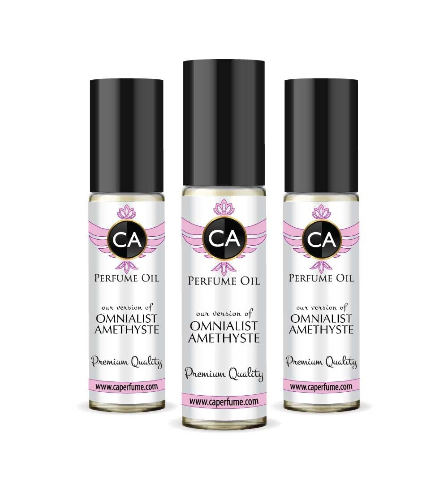 CA Perfume Impression of Omnialist Amethyste For Women Replica Fragrance Body Oil Dupes Alcohol-Free Essential Aromatherapy Sample Travel Size Concentrated Long Lasting Attar Roll-On 0.3 Fl Oz-X3 - Buy Online on GoSupps.com