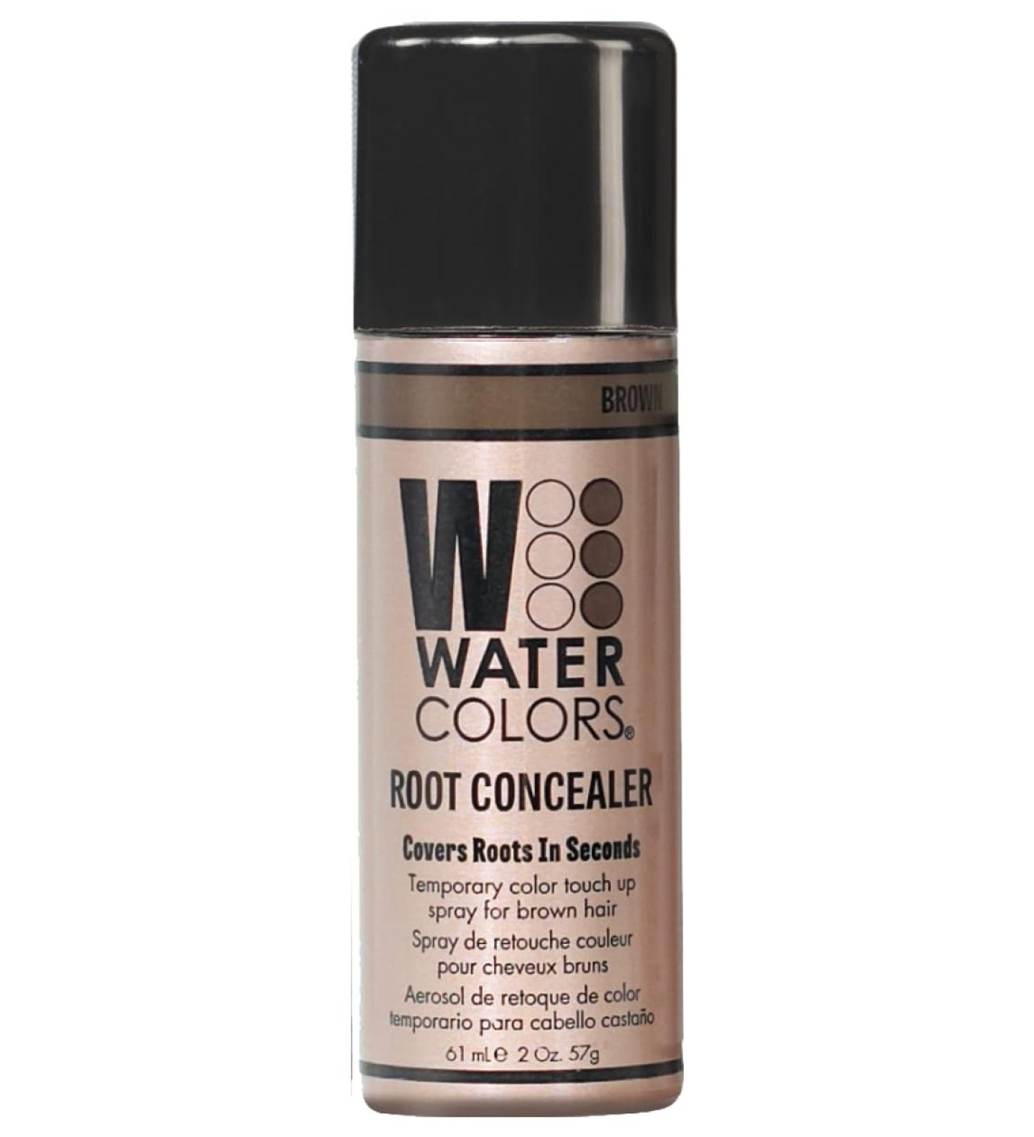 Watercolors Root Concealer Spray - Professional Salon Quality Cover Up for Gray Roots - 2oz Brown Root Concealer - Buy Online on GoSupps.com