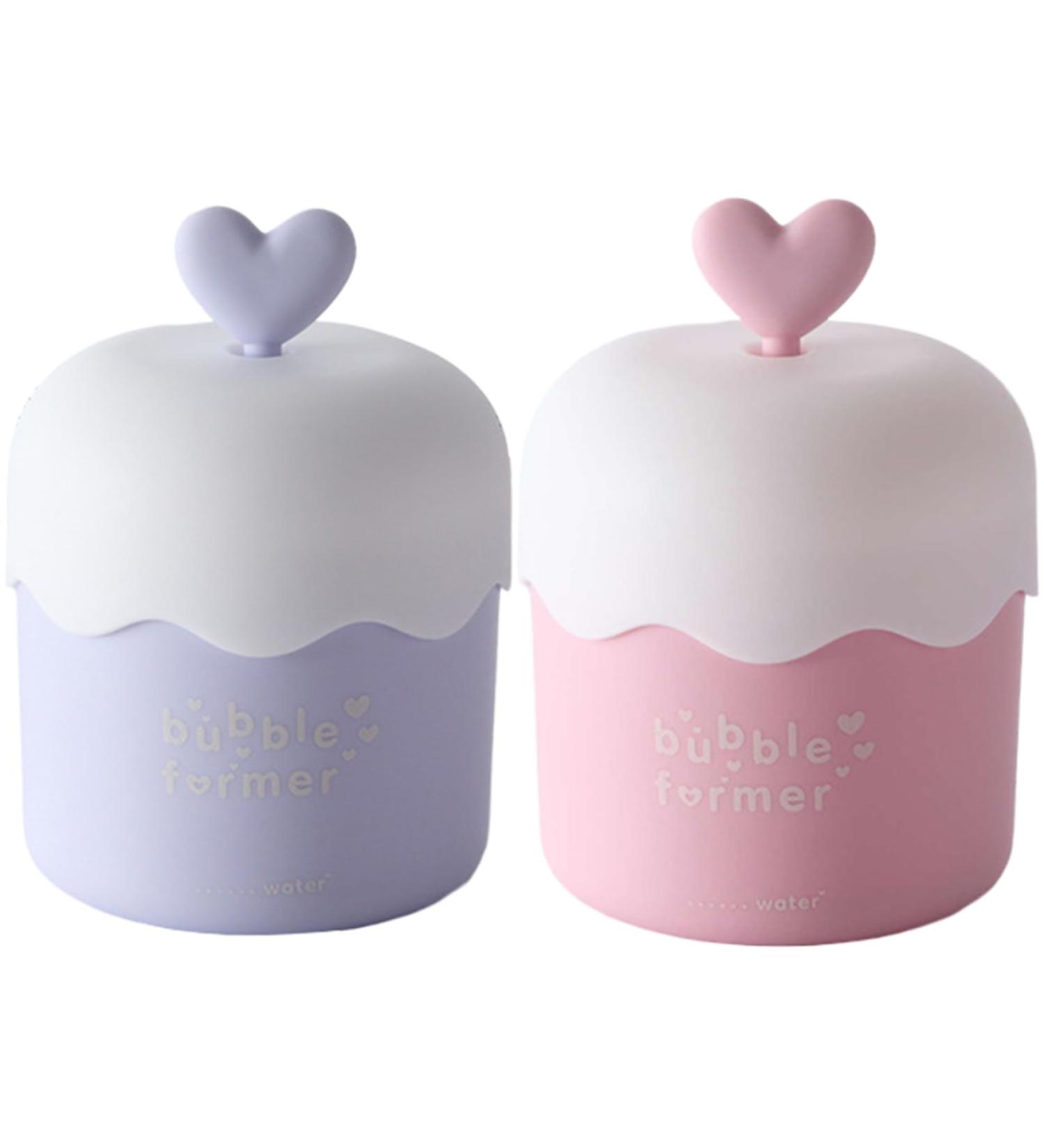Foam Maker for Face Wash 2Pcs Heart Design Cleanser Foamer Portable Bubble Foamer Fast Foaming PP Skincare Foam Maker for Home Travel - Buy Online on GoSupps.com