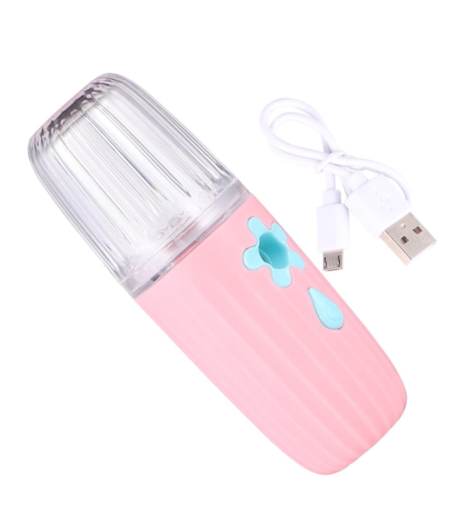 FRCOLOR De Brume Faciale Pour Soins De La Peau Mat riau Abs Pc Nano Face Appareil Portable Vapeur Pour Le Visage 11X3.6X3.6cm Rose - Buy Online on GoSupps.com