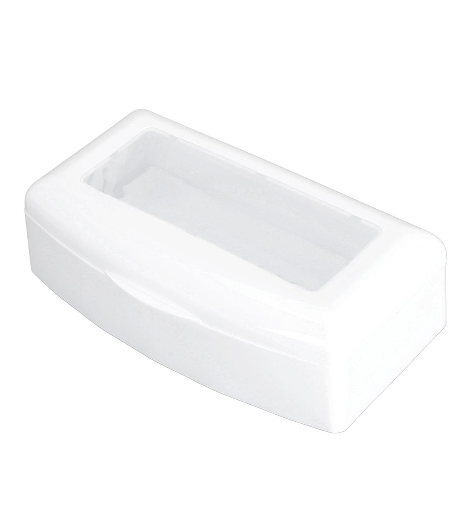 Portable ABS Makeup Tool Cleaning Box with Separate Filter Layer Convenient for Nail and Jewelry Cleaning (White) - Buy Online on GoSupps.com