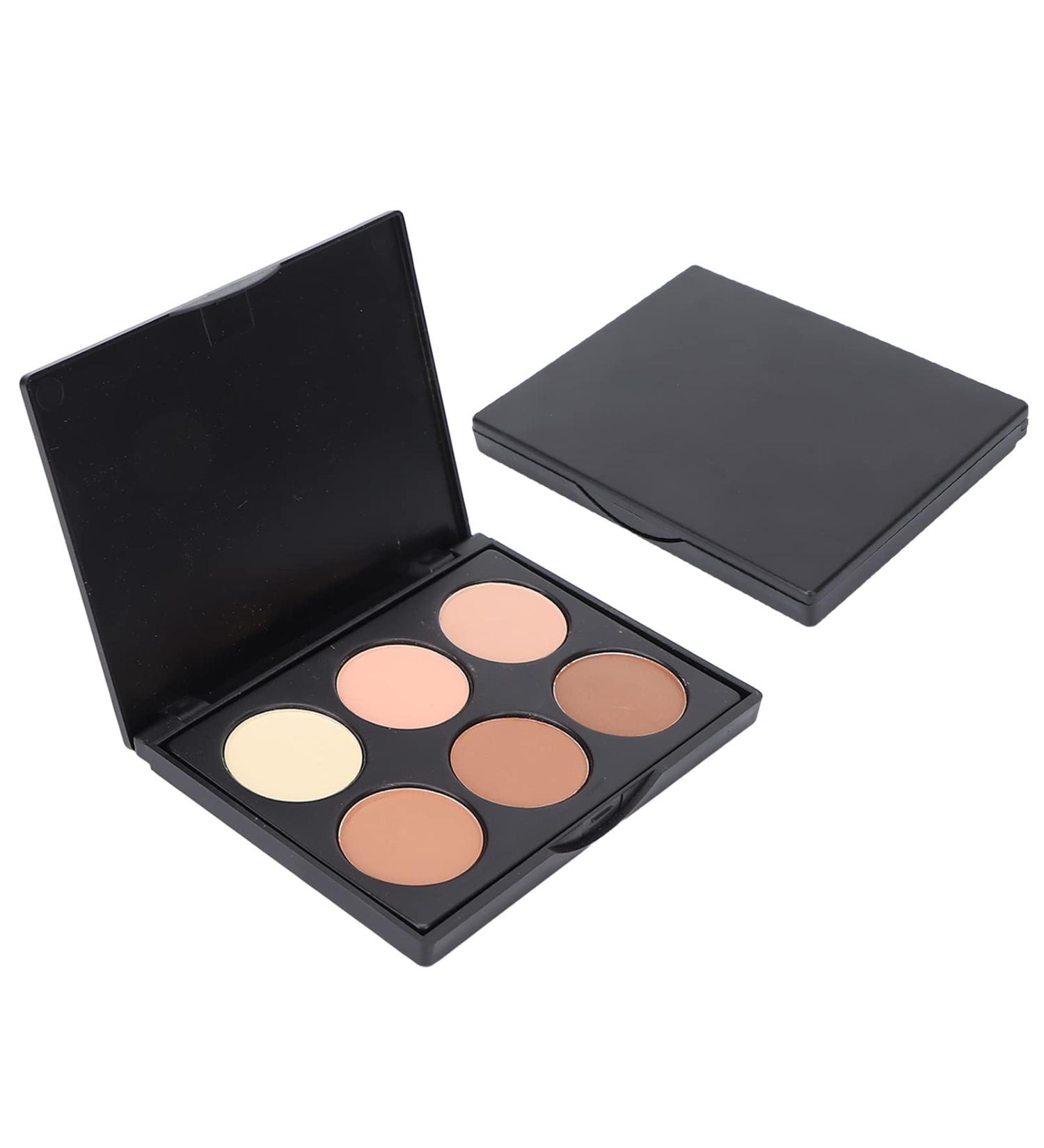 jiabaorun 6 Colors Nude Eyeshadow Palette with Brushes Bag Matte Shimmering Eyeshadow Makeup Palette for Neutral Smoky Bronze Eye Makeup - Buy Online on GoSupps.com